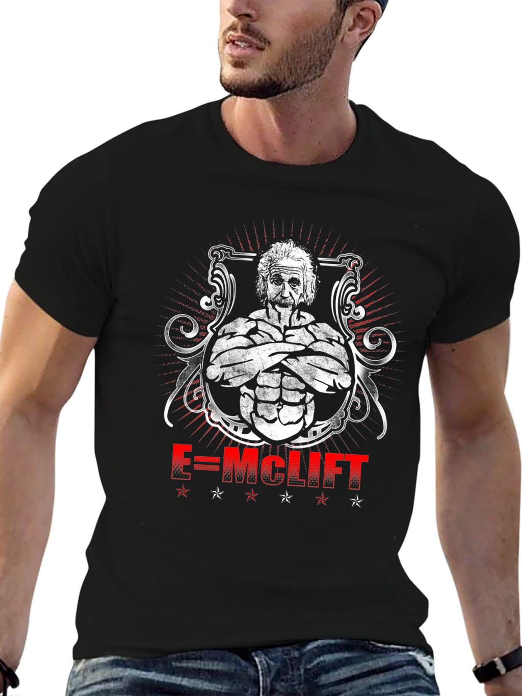 E=MCLIFT Einstein Gym T-Shirt