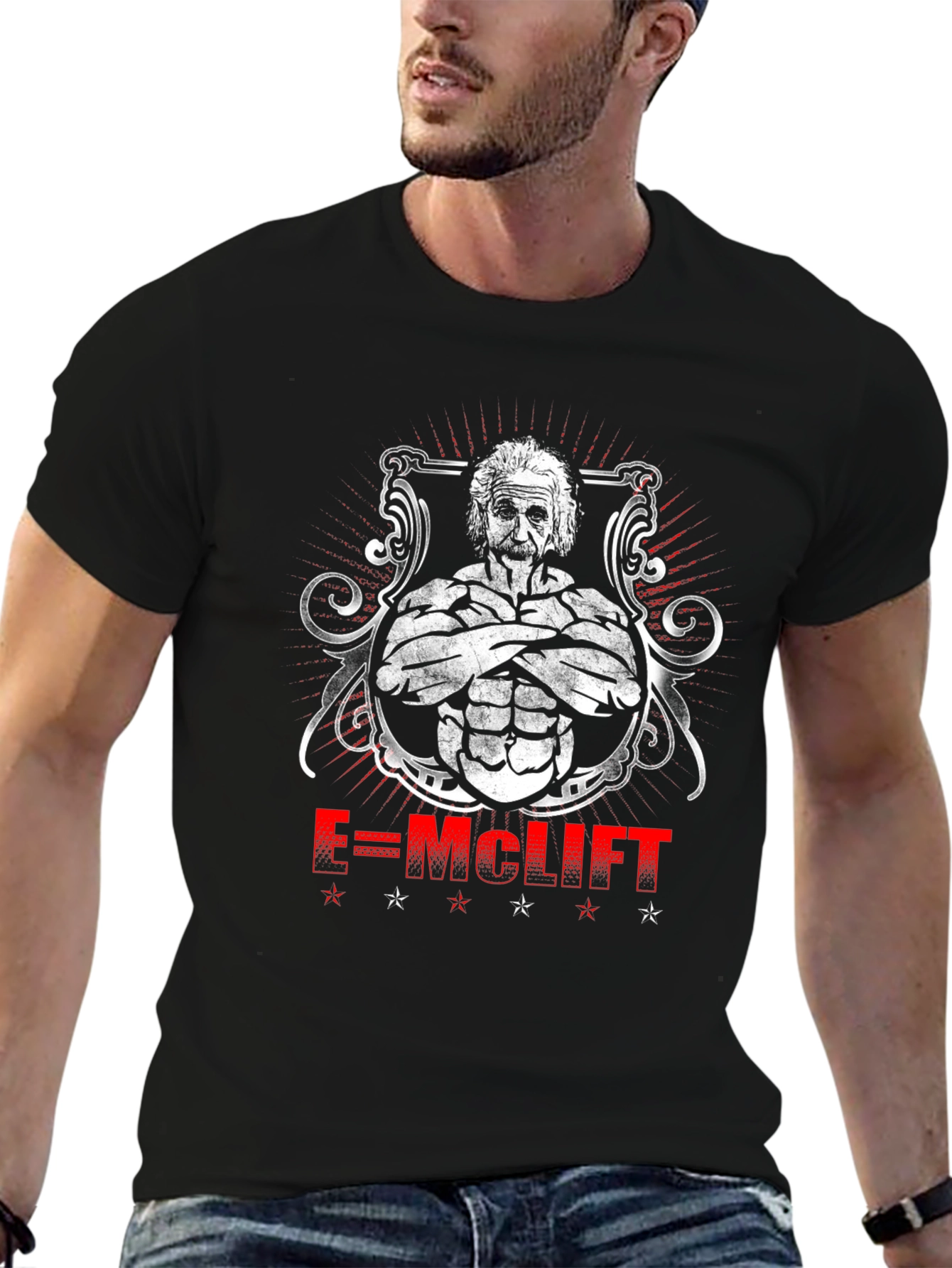 E=MCLIFT Einstein Gym T-Shirt