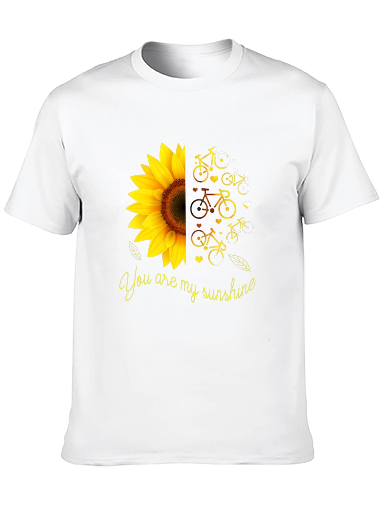 You Are My Sunshine Sunflower Bike Graphic T-Shirt