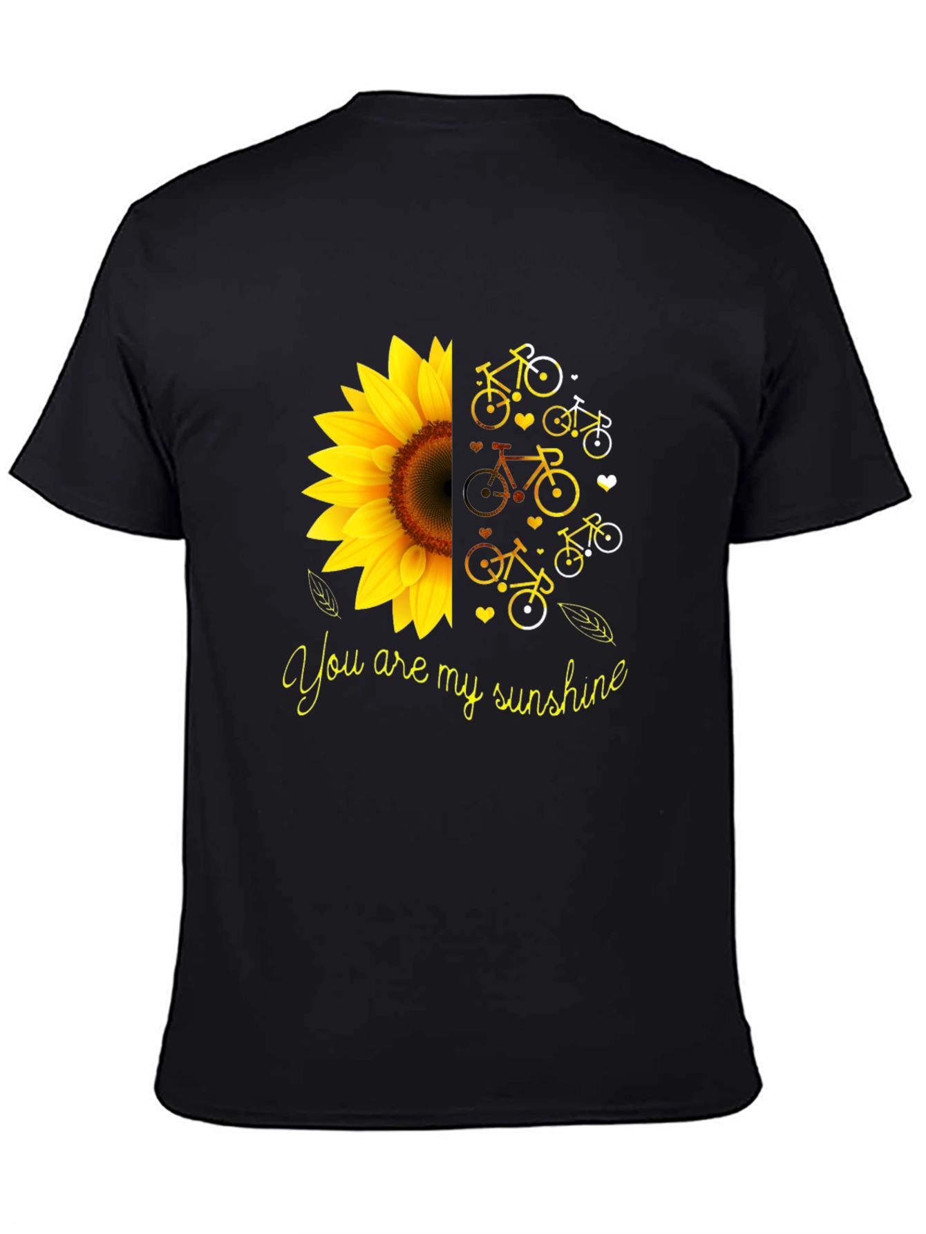 You Are My Sunshine Sunflower Bike Graphic T-Shirt