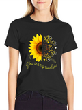 You Are My Sunshine Sunflower Bike Graphic T-Shirt