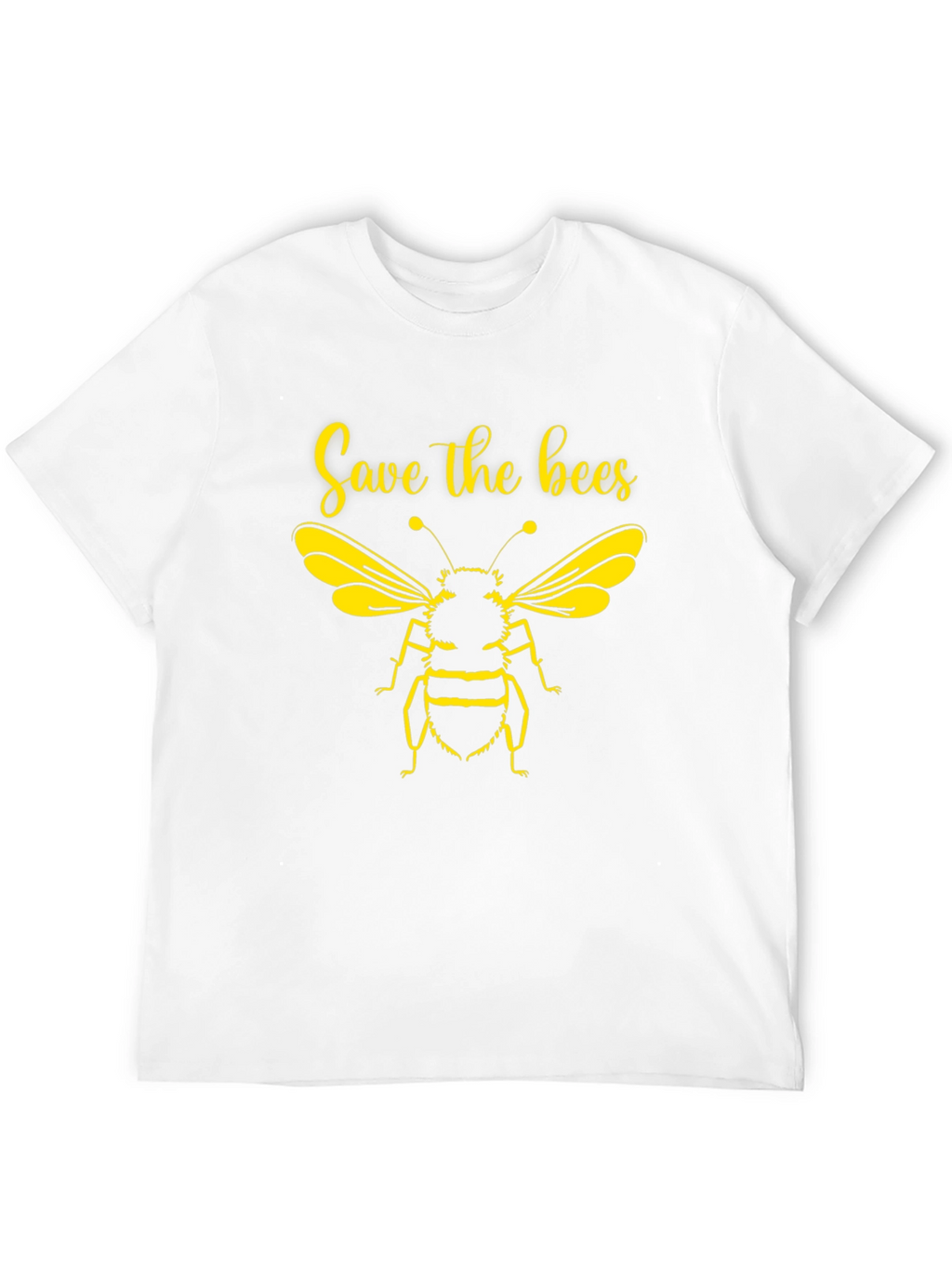 Save the Bees Graphic Tee - Black Cotton T-Shirt