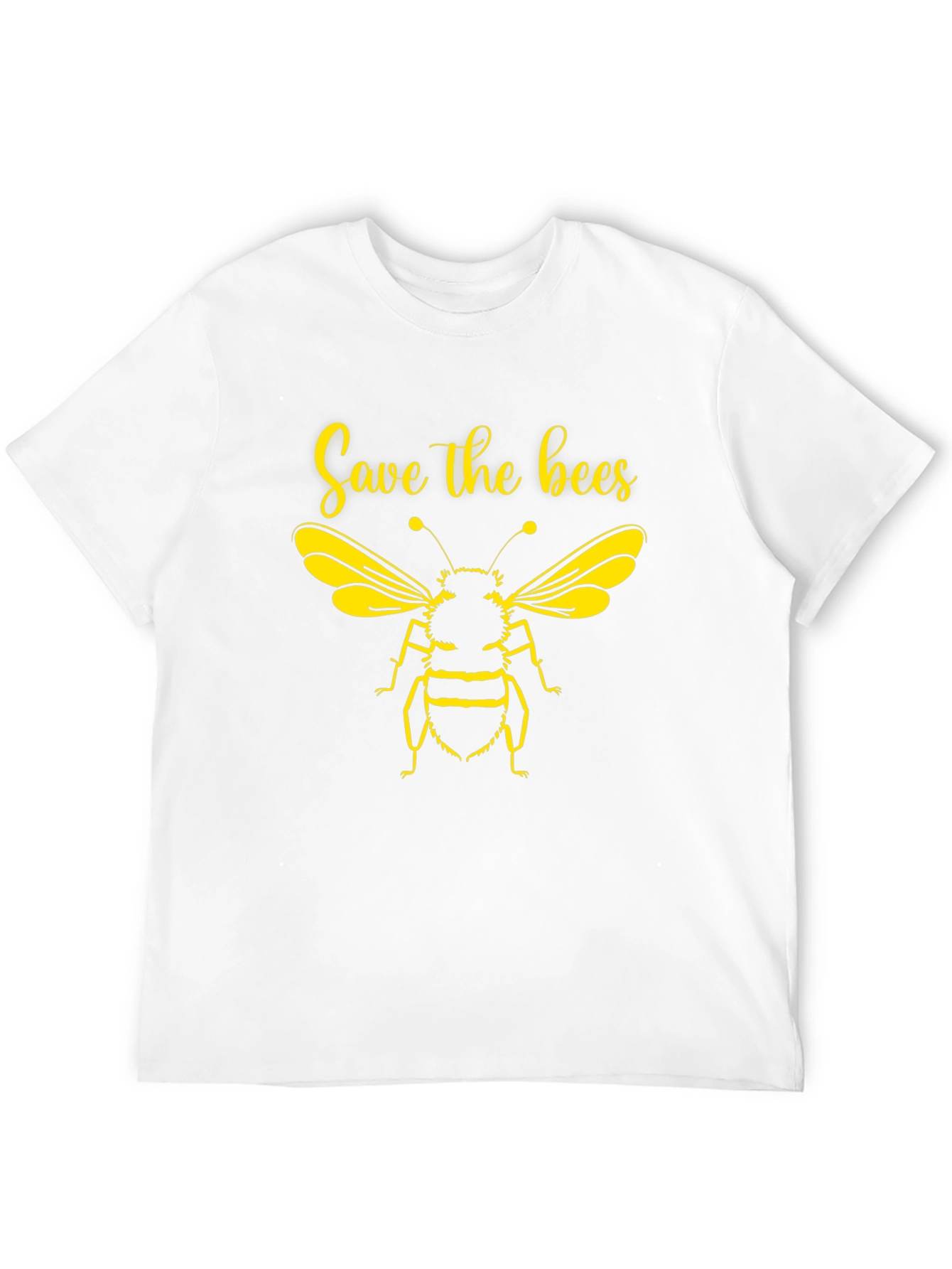 Save the Bees Graphic Tee - Black Cotton T-Shirt