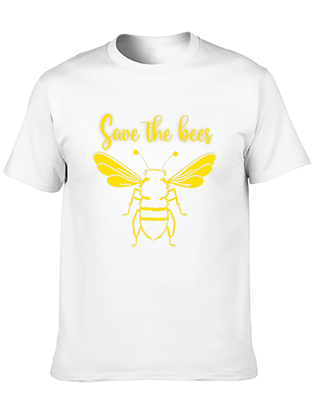 Save the Bees Graphic Tee - Black Cotton T-Shirt