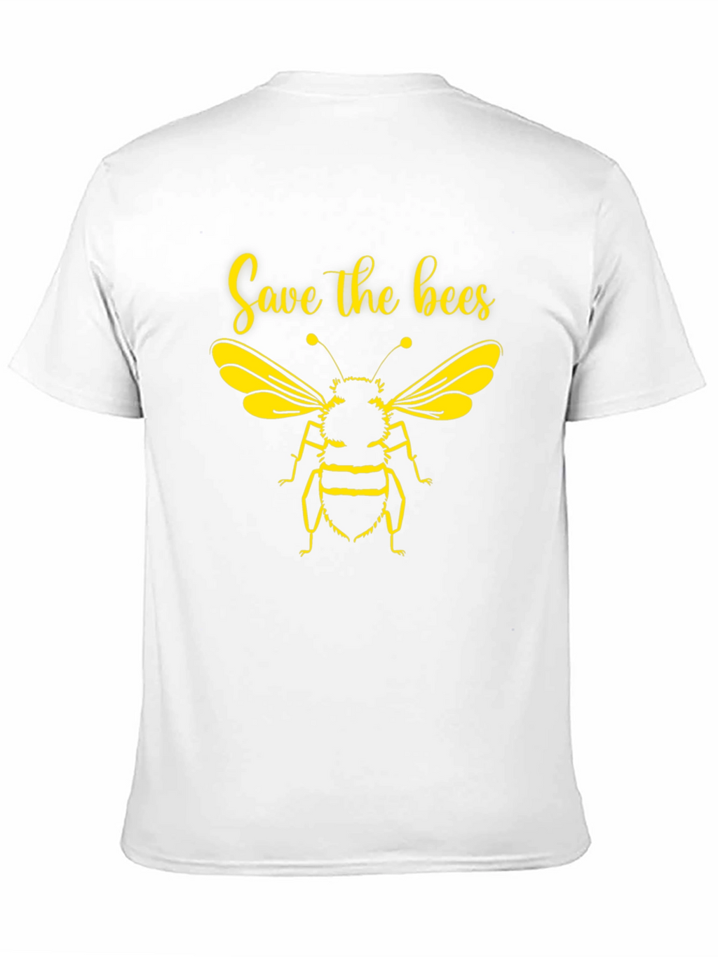 Save the Bees Graphic Tee - Black Cotton T-Shirt