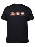Sloth See Hear Speak No Evil Graphic T-Shirt