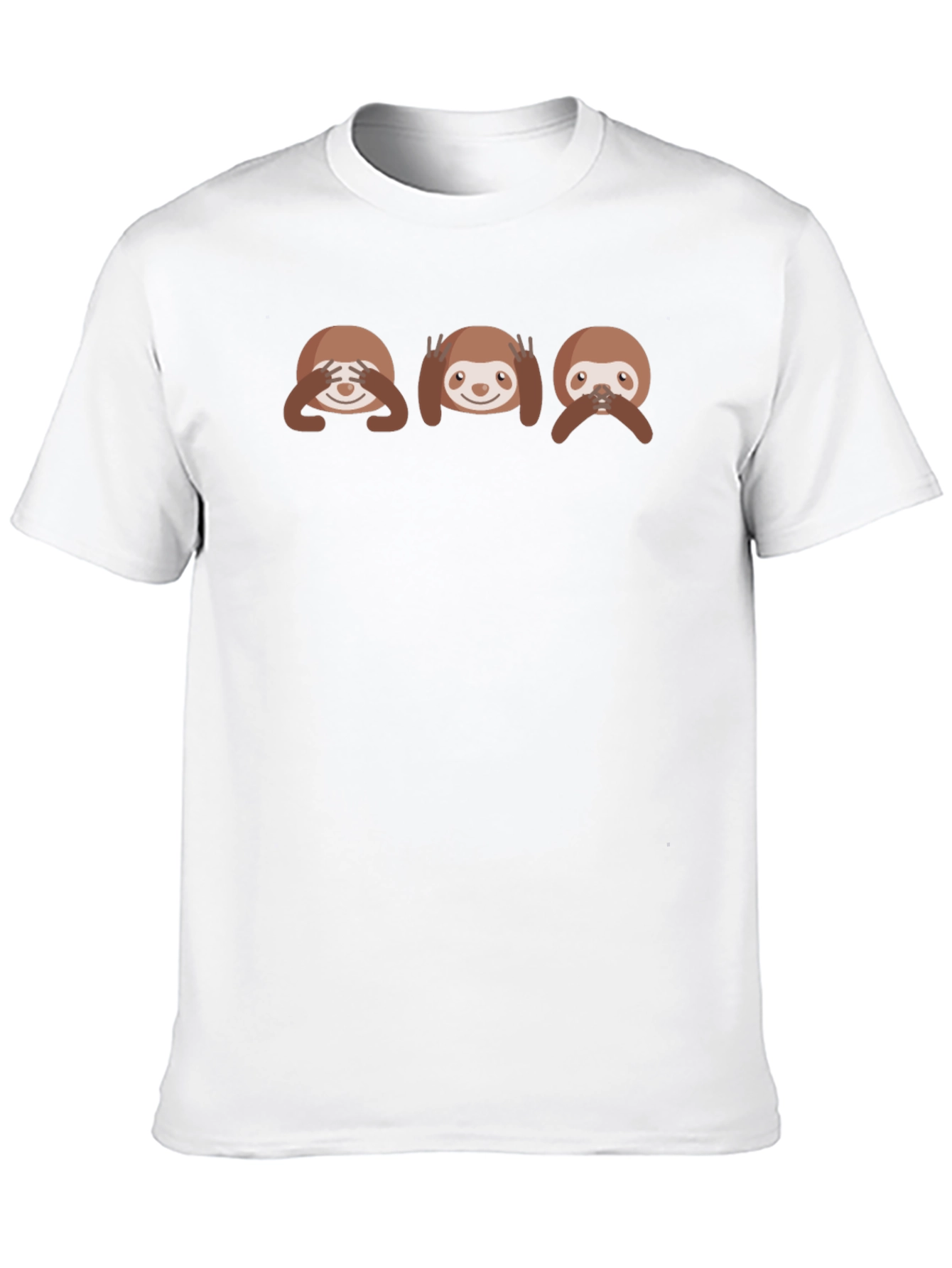 Sloth See Hear Speak No Evil Graphic T-Shirt