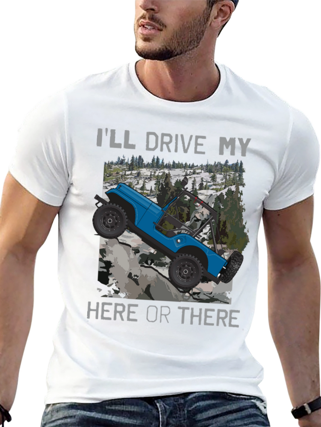 Ill Drive My Here Or There Black T-Shirt