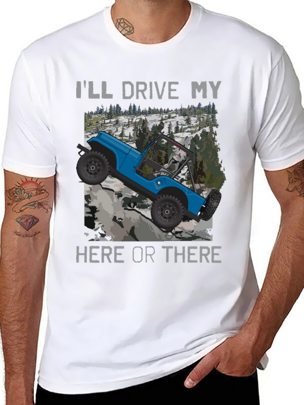 Ill Drive My Here Or There Black T-Shirt