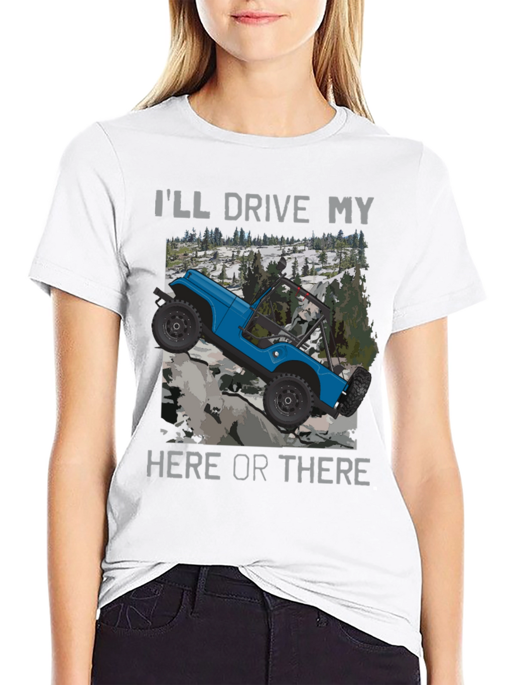 Ill Drive My Here Or There Black T-Shirt