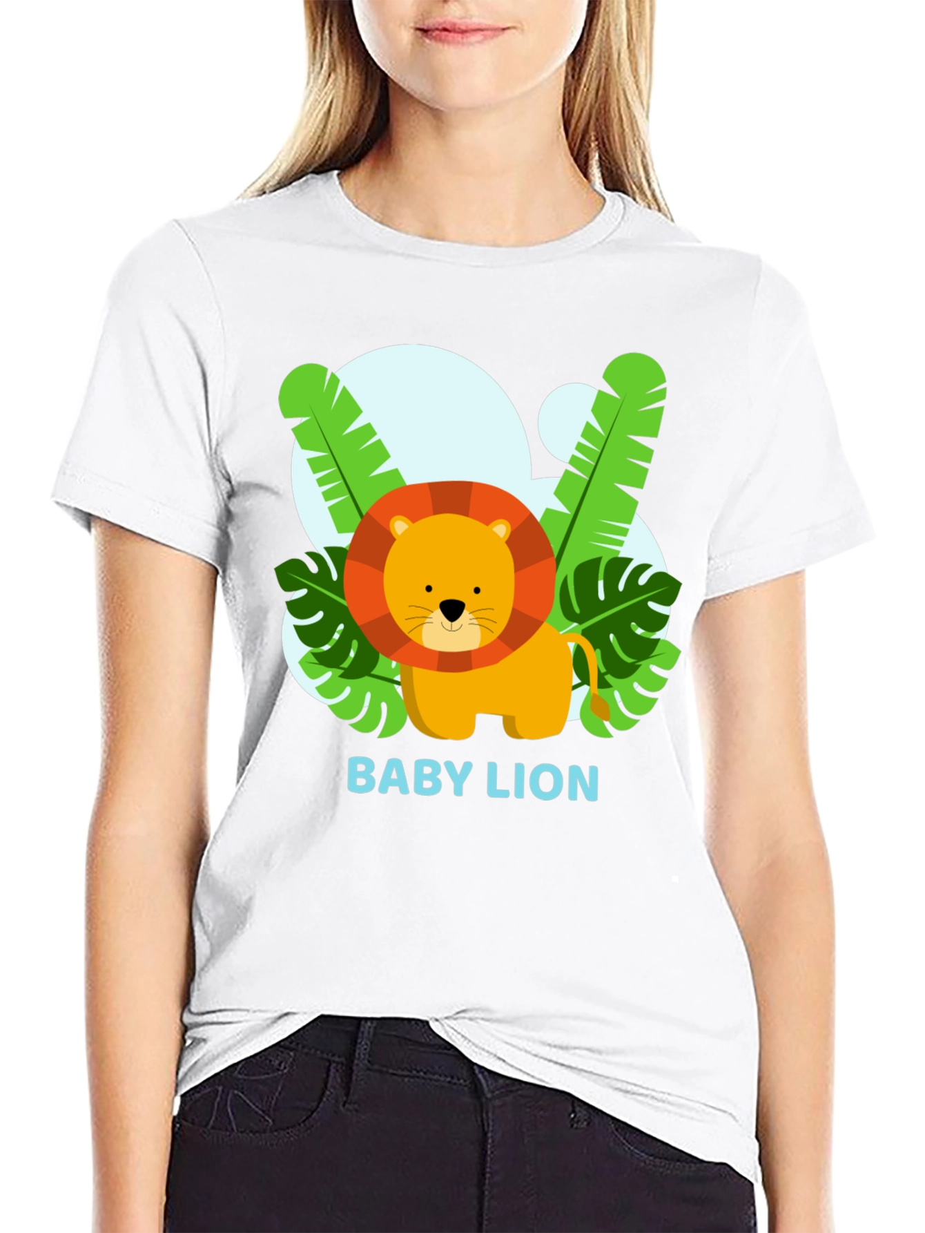 Cute Baby Lion Graphic T-Shirt