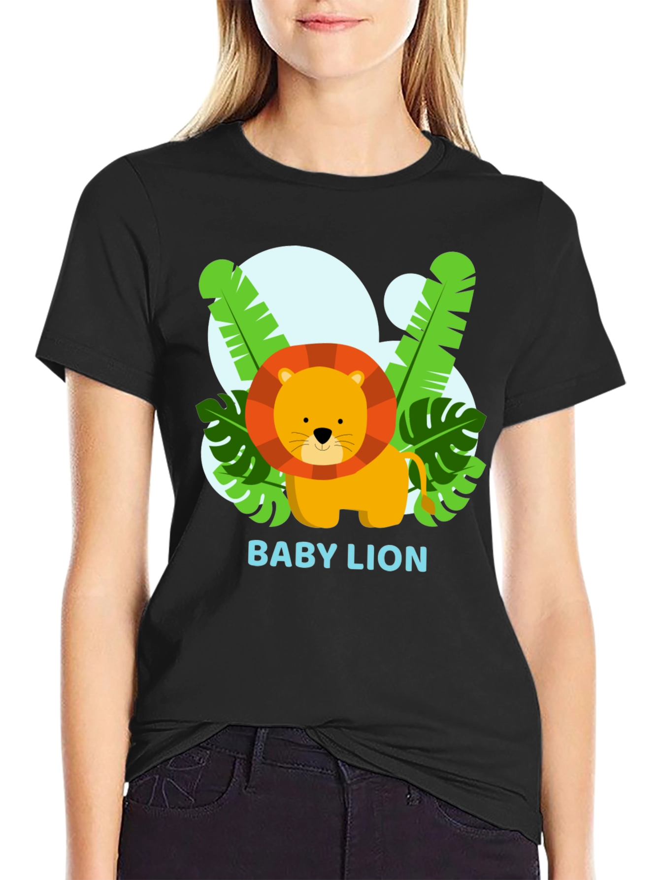 Cute Baby Lion Graphic T-Shirt