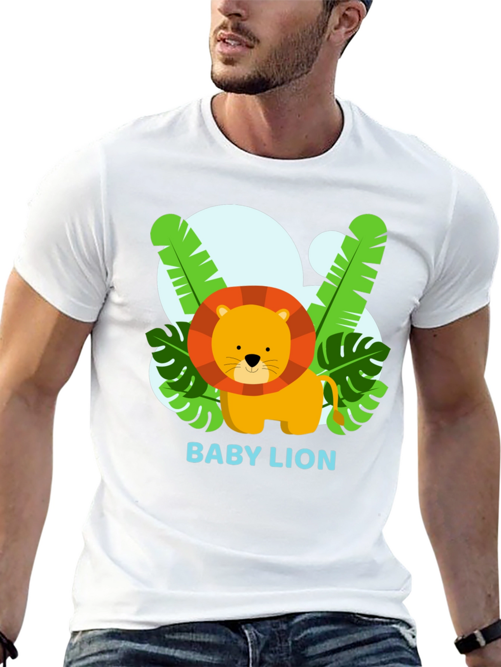 Cute Baby Lion Graphic T-Shirt