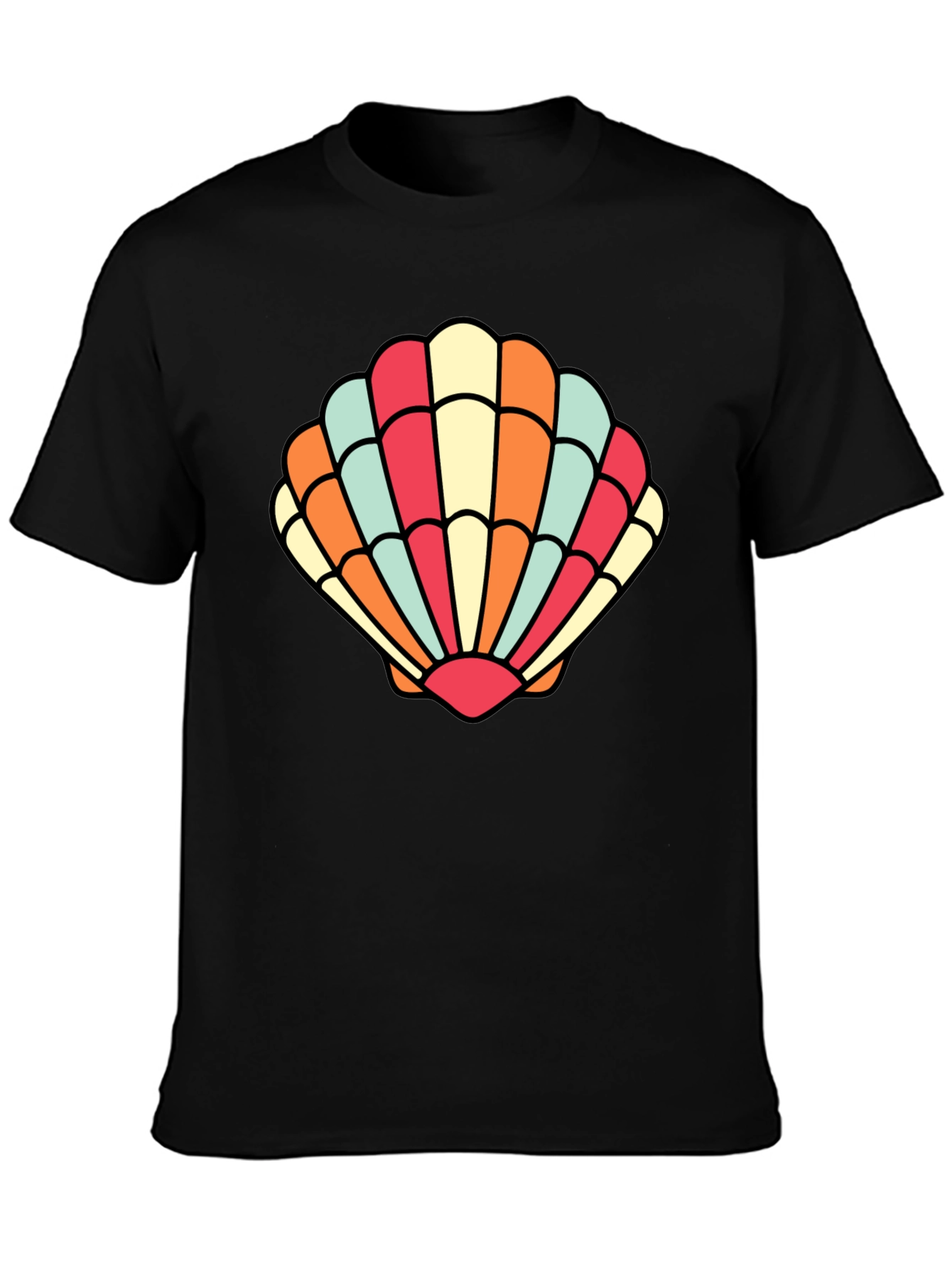 Seashell Graphic Tee - Retro Summer Style