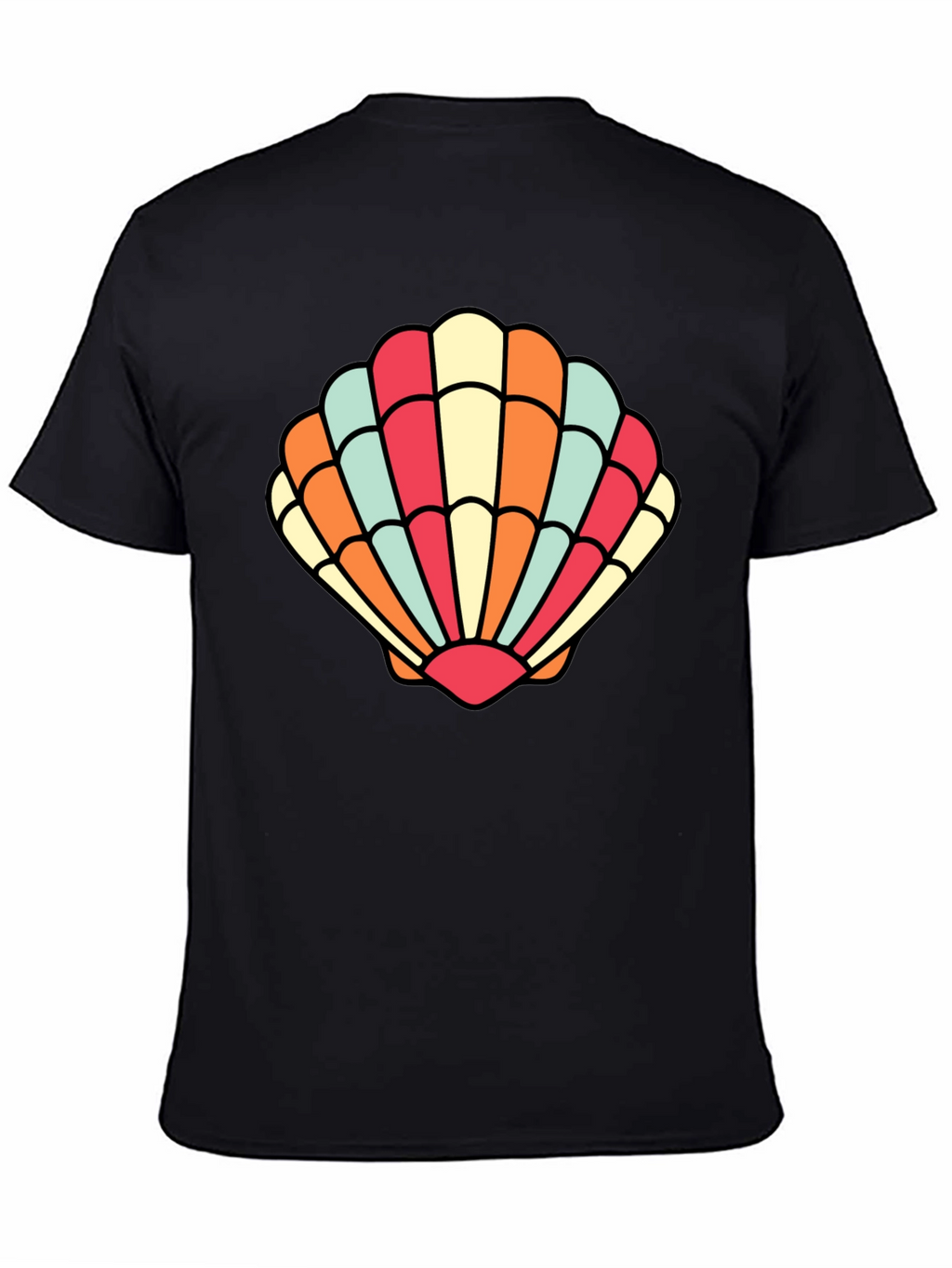 Seashell Graphic Tee - Retro Summer Style