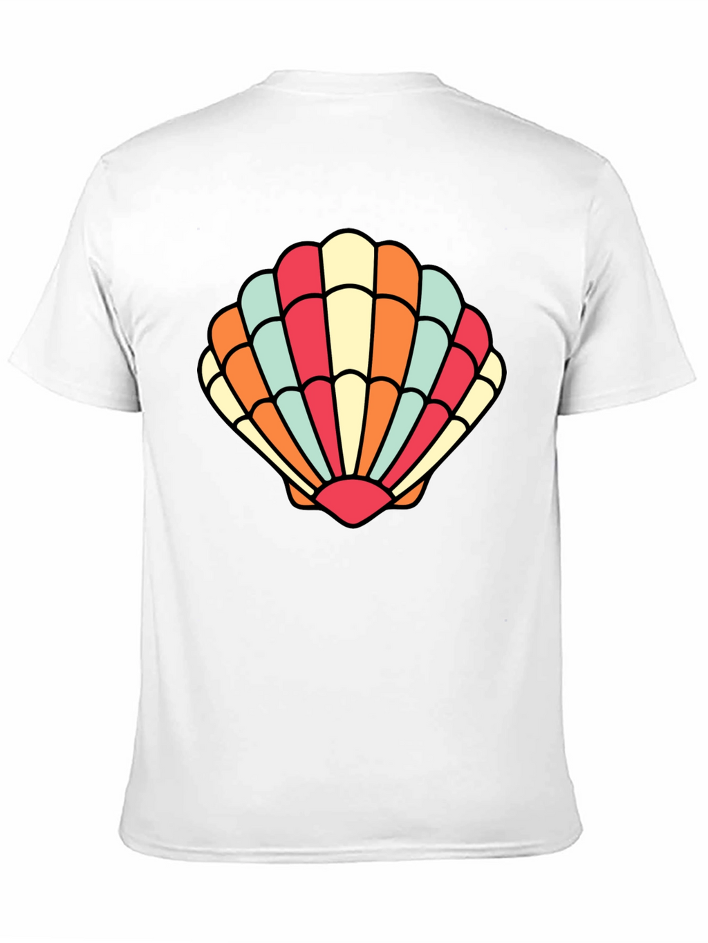 Seashell Graphic Tee - Retro Summer Style