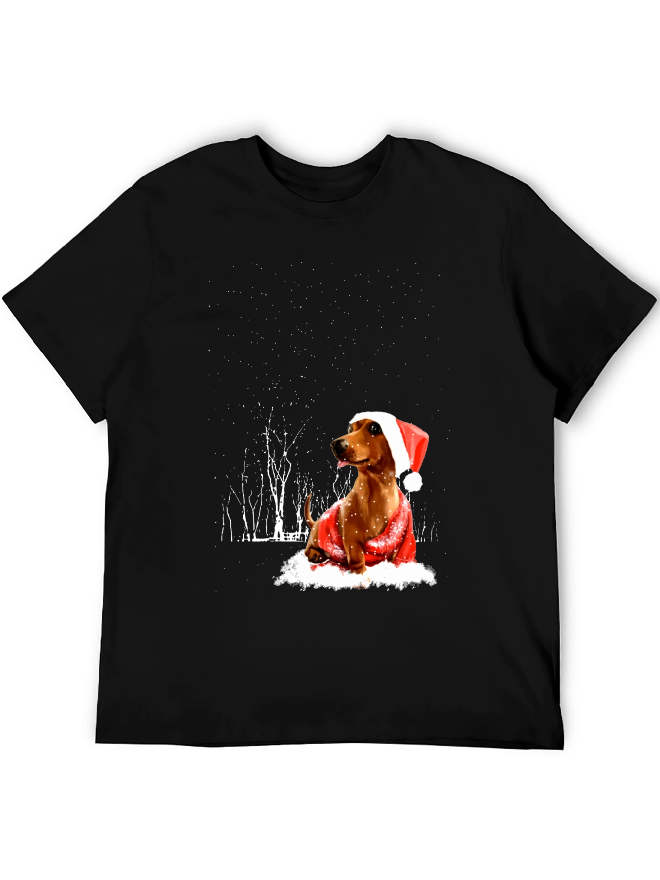 Festive Dachshund Holiday T-Shirt