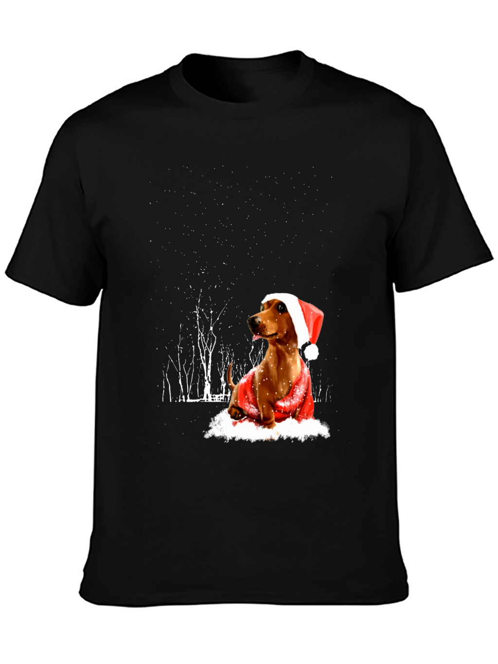 Festive Dachshund Holiday T-Shirt