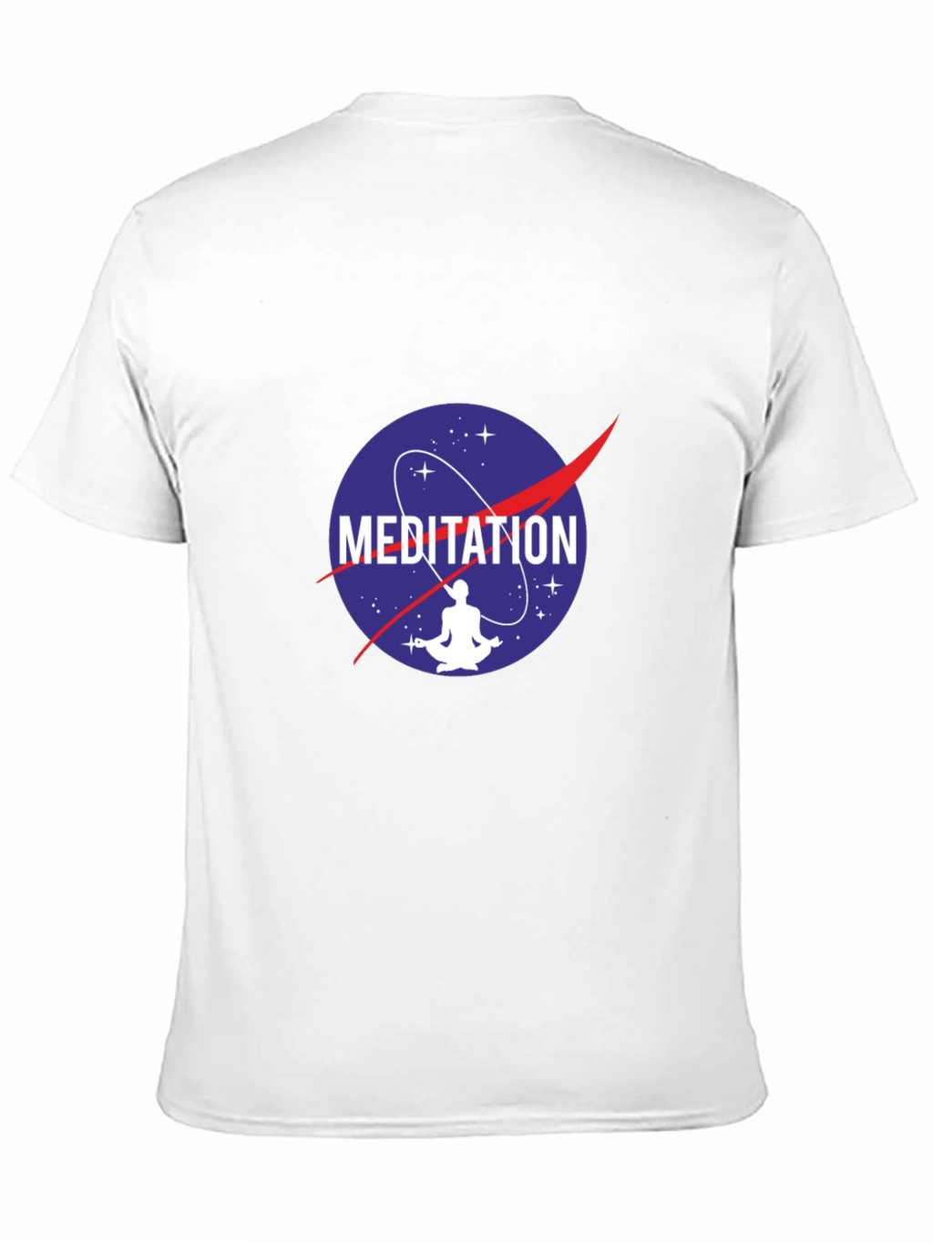 Meditation NASA Logo Black T-Shirt
