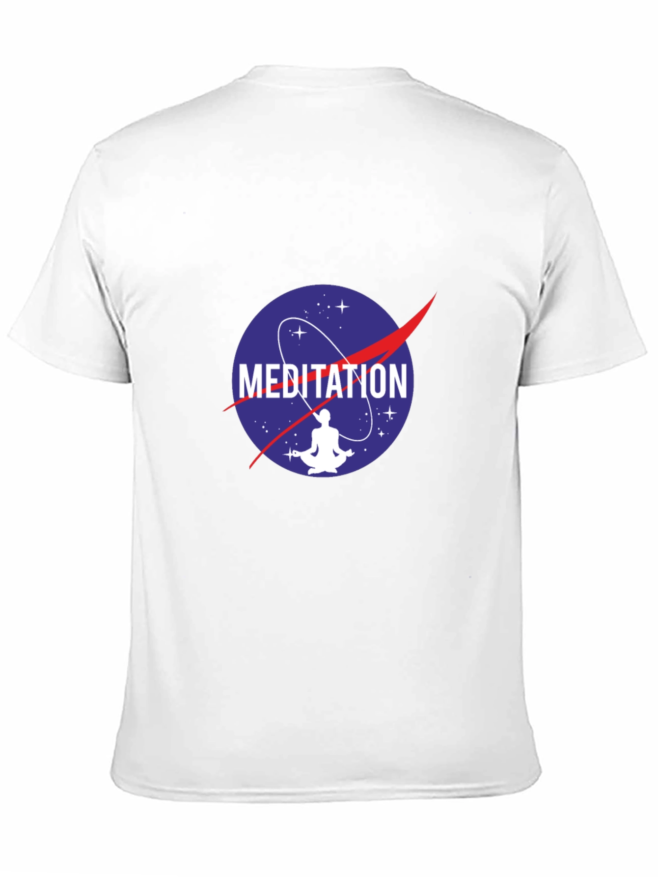 Meditation NASA Logo Black T-Shirt