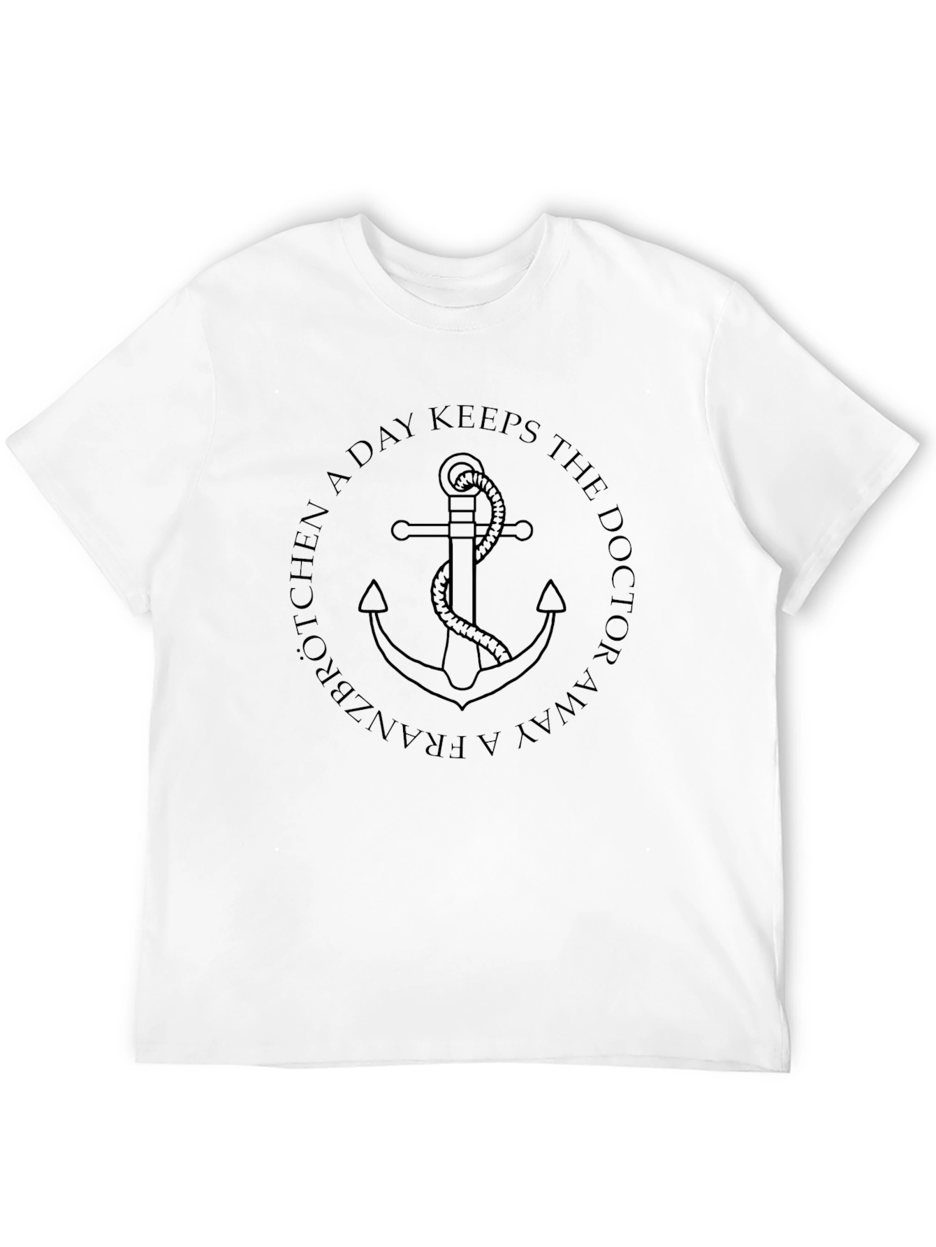Franzbrötchen a Day T-Shirt - Anchor Design