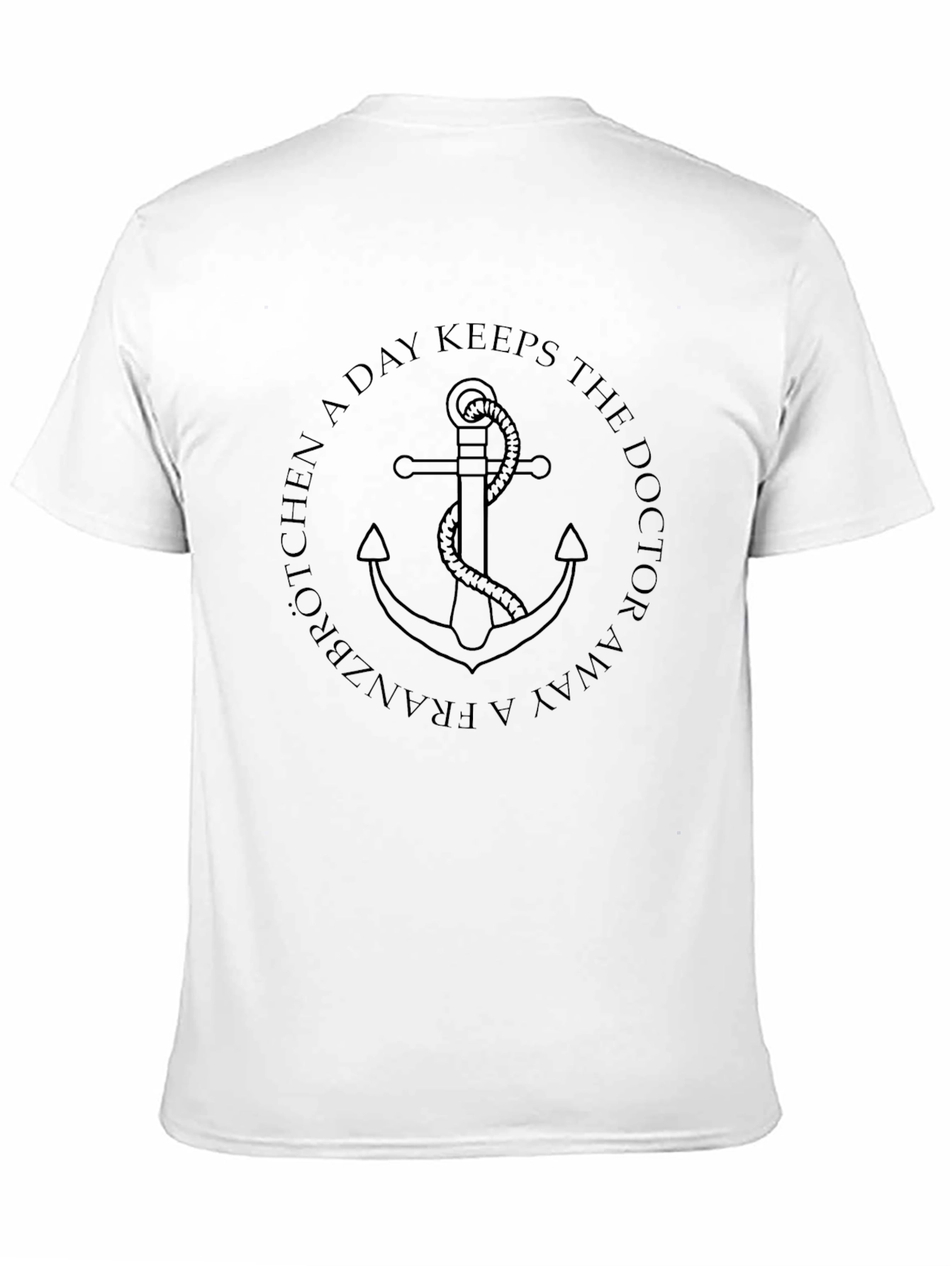 Franzbrötchen a Day T-Shirt - Anchor Design