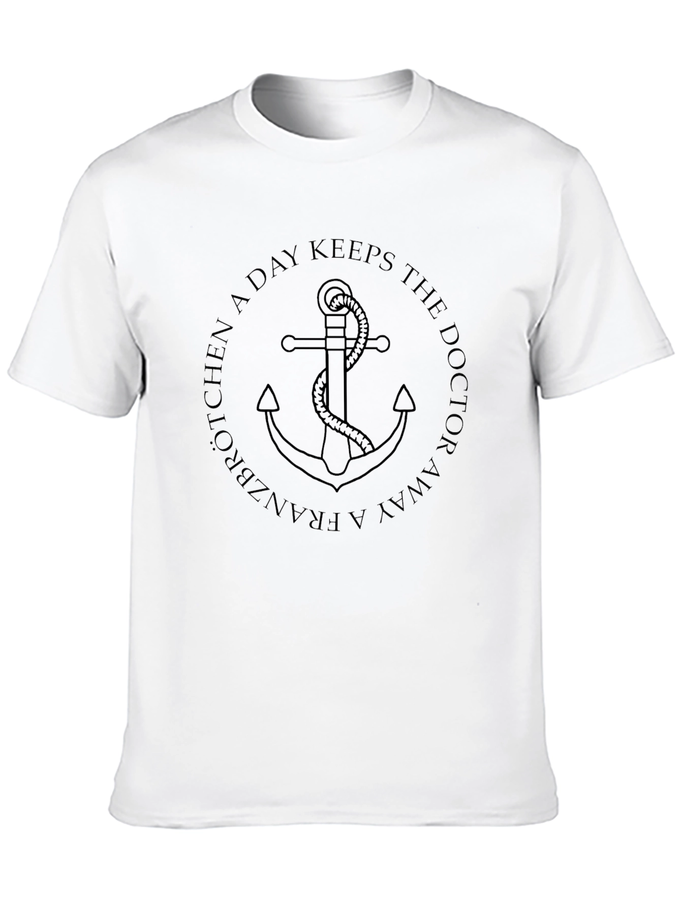 Franzbrötchen a Day T-Shirt - Anchor Design