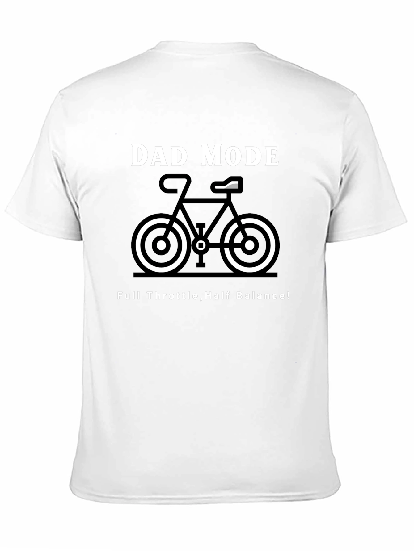 Dad Mode Bike Graphic Tee - Full Throttle Half Balance!