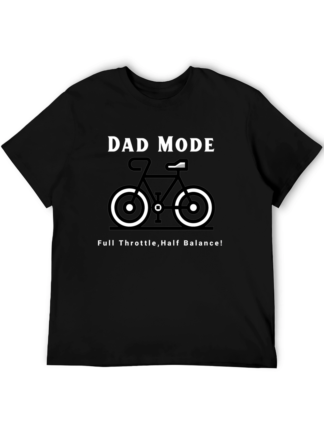Dad Mode Bike Graphic Tee - Full Throttle Half Balance!