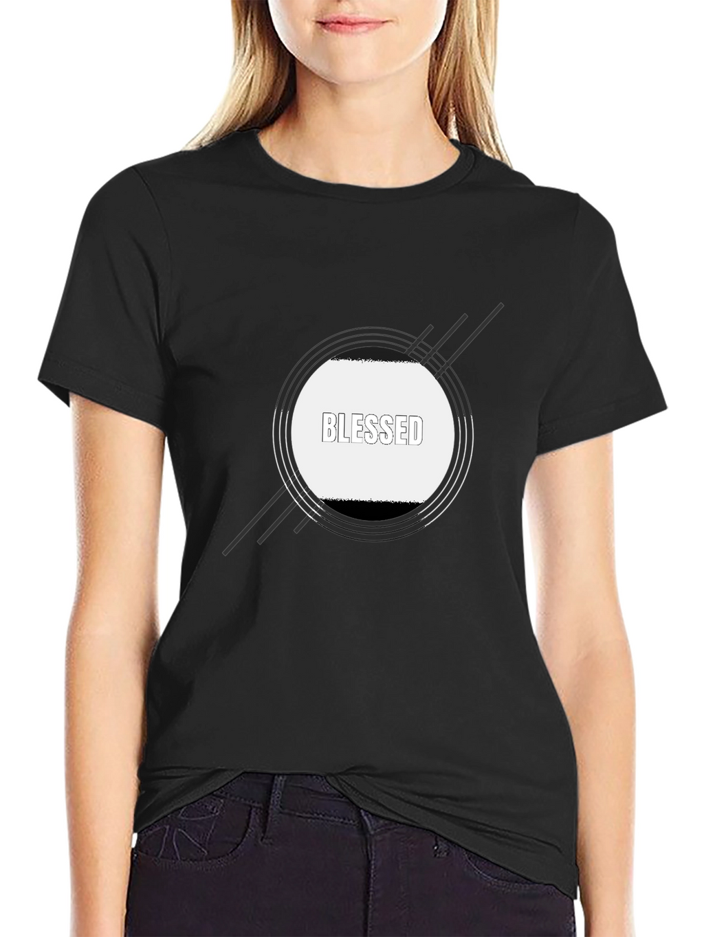 Blessed Graphic Black T-Shirt