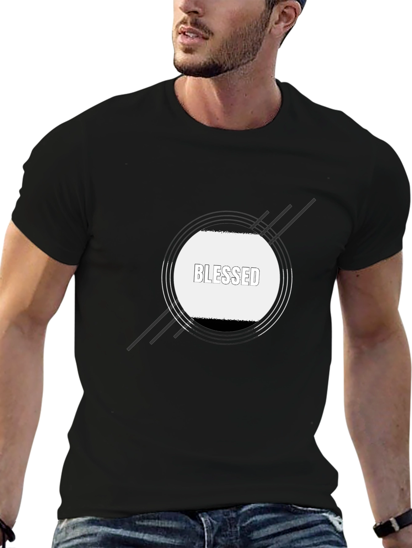 Blessed Graphic Black T-Shirt