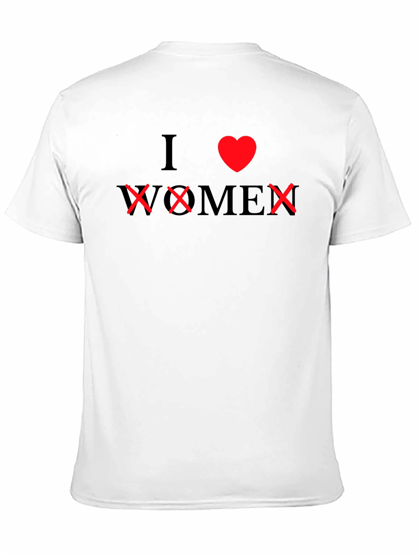 I Heart XX Men Black Graphic Tee Novelty