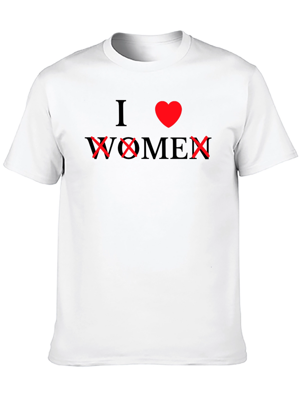 I Heart XX Men Black Graphic Tee Novelty