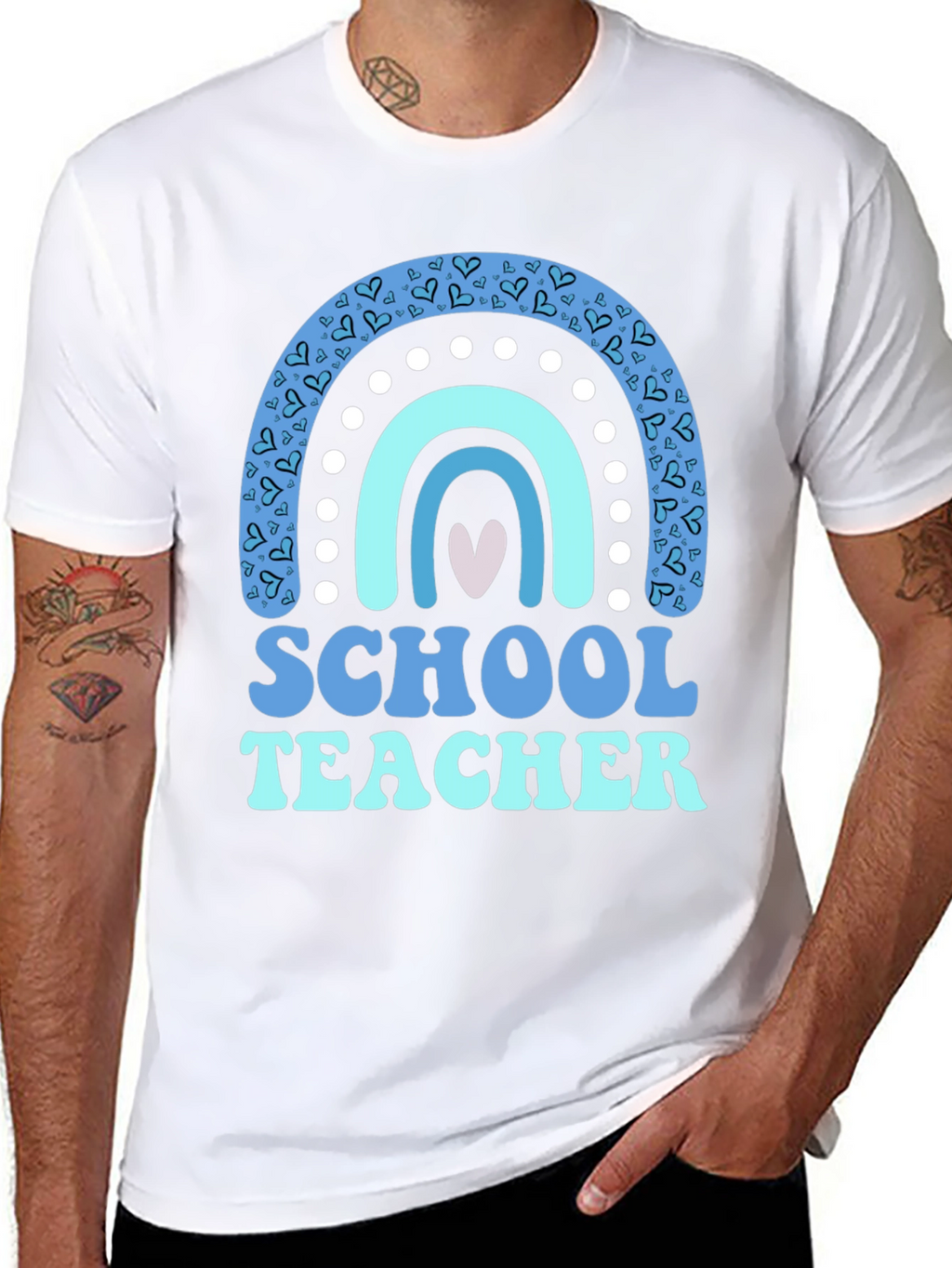 School Teacher Rainbow Graphic T-Shirt