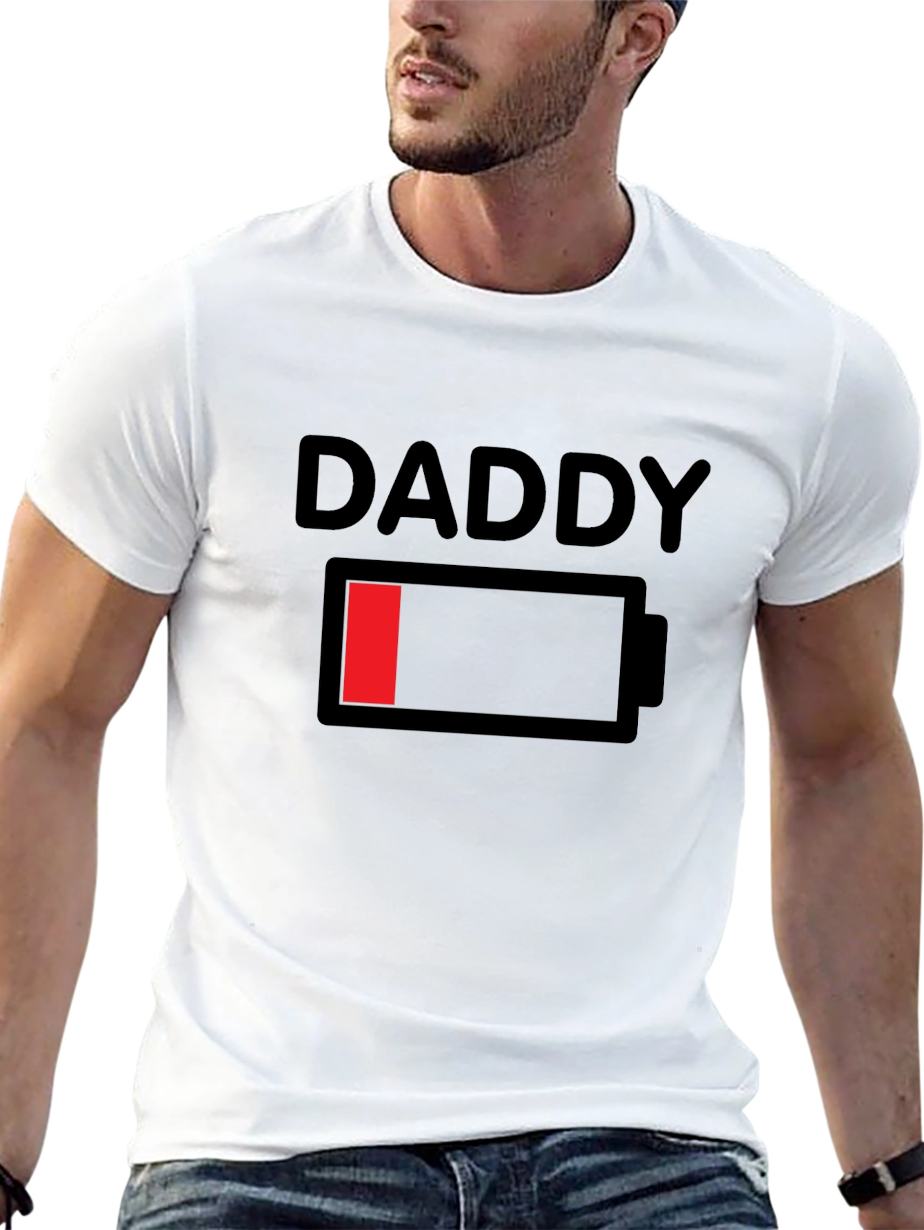 Daddy Low Battery Graphic T-Shirt - Black