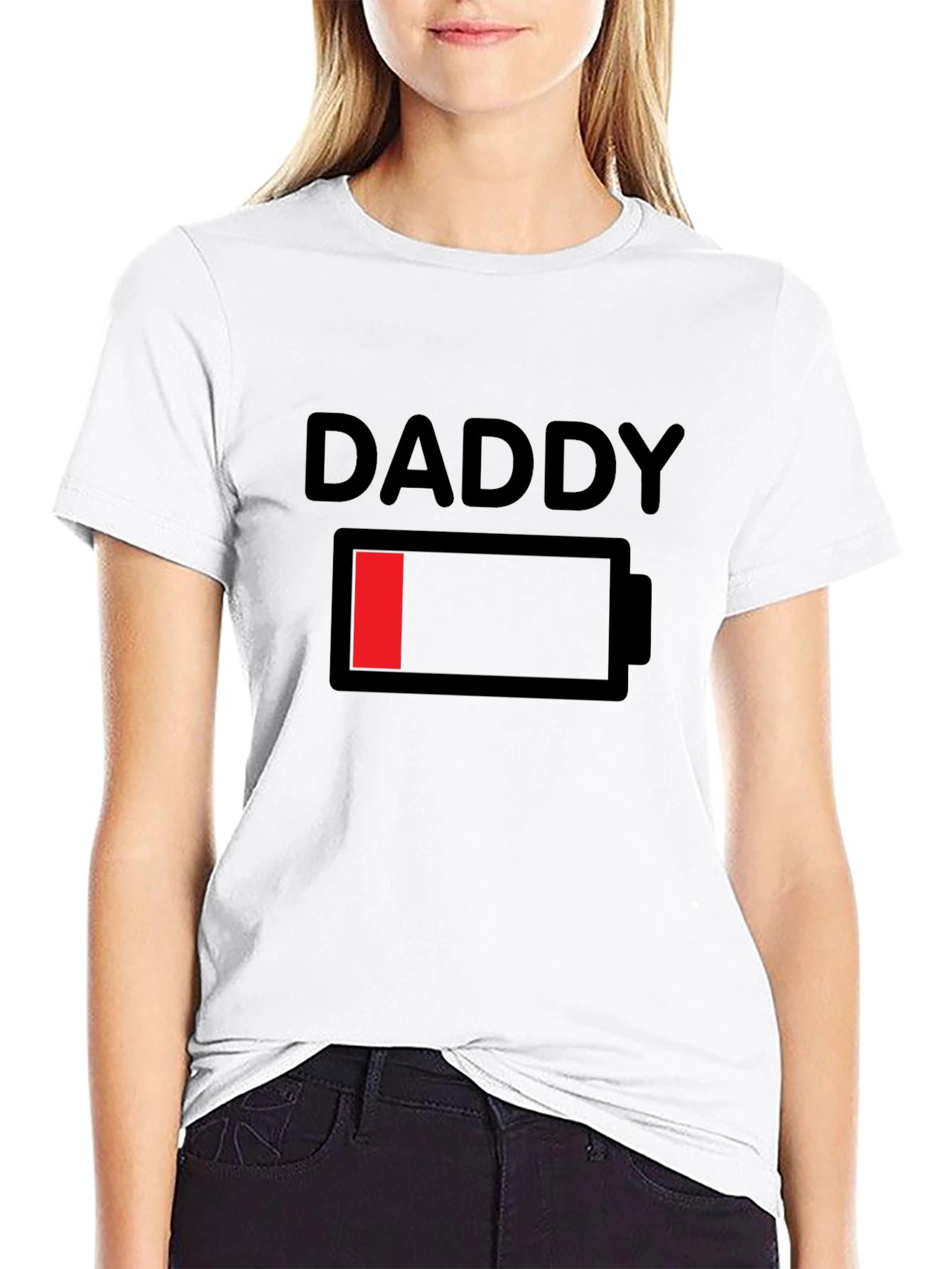 Daddy Low Battery Graphic T-Shirt - Black