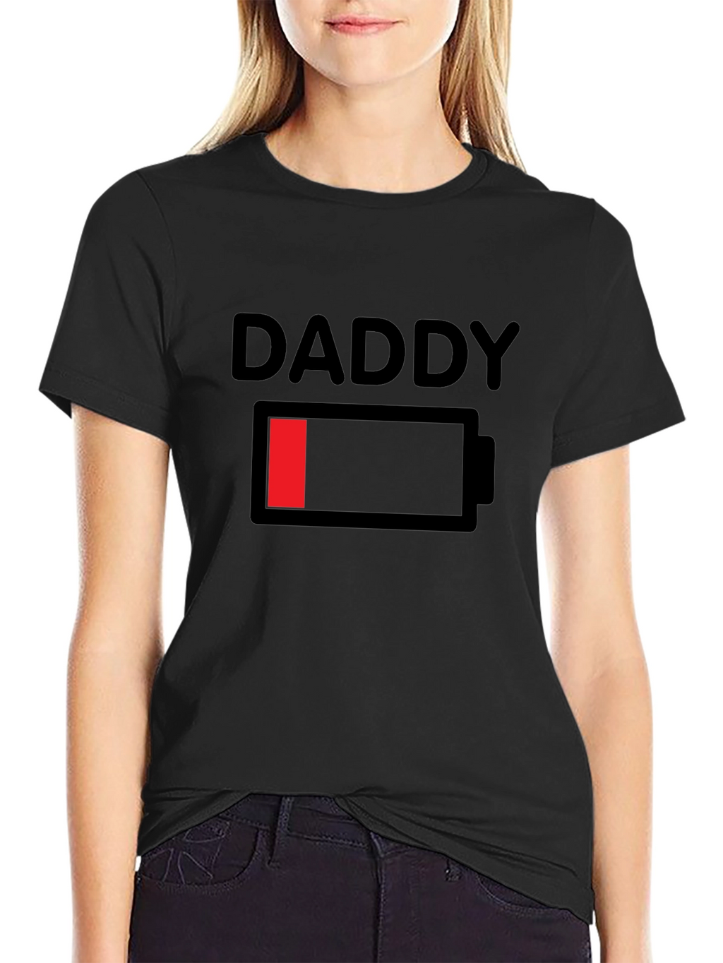 Daddy Low Battery Graphic T-Shirt - Black