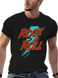 Rock & Roll Graphic Tee - Black
