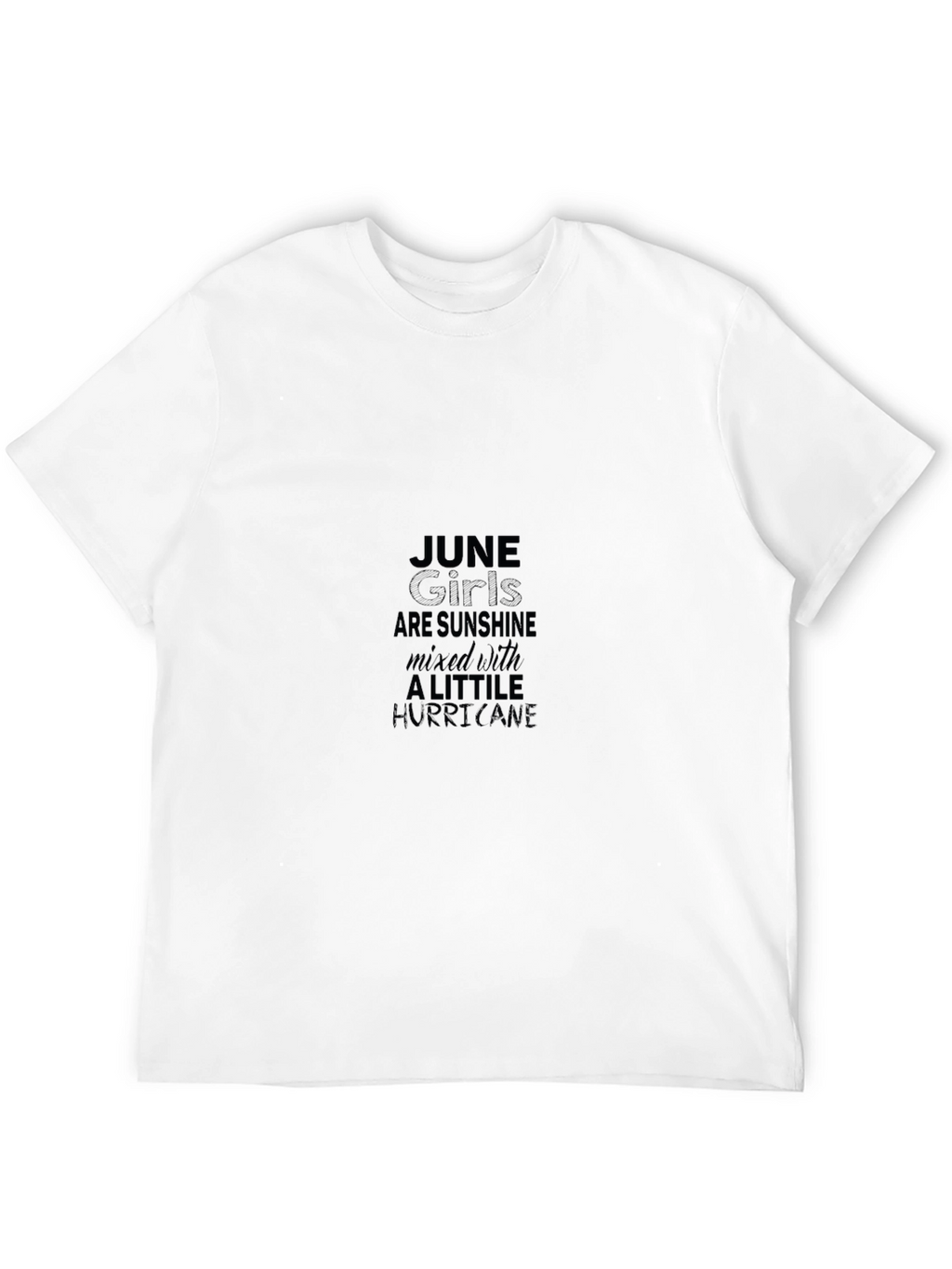 June Girls Sunshine Hurricane Black T-Shirt