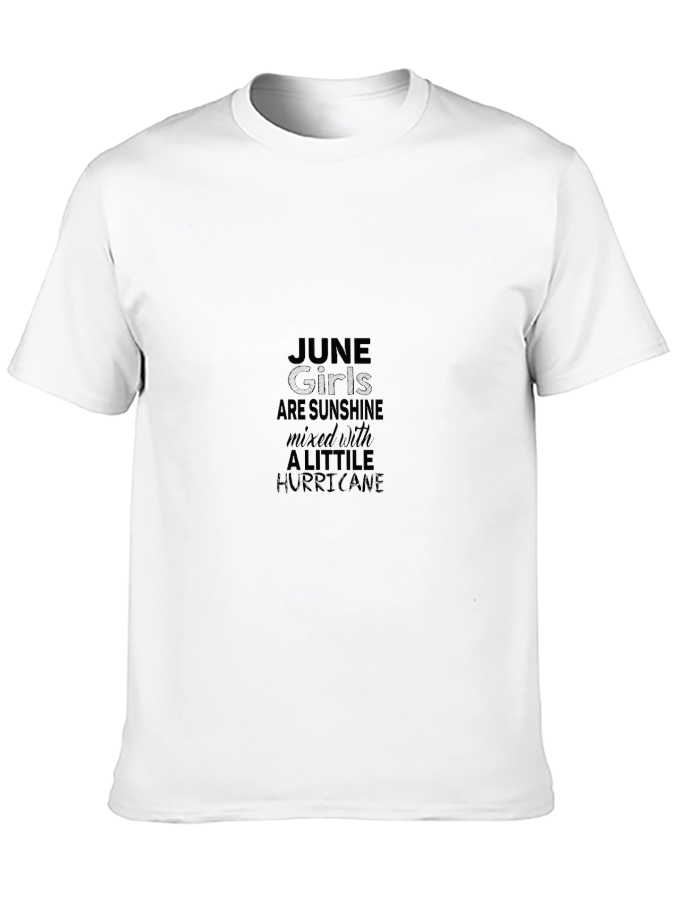 June Girls Sunshine Hurricane Black T-Shirt