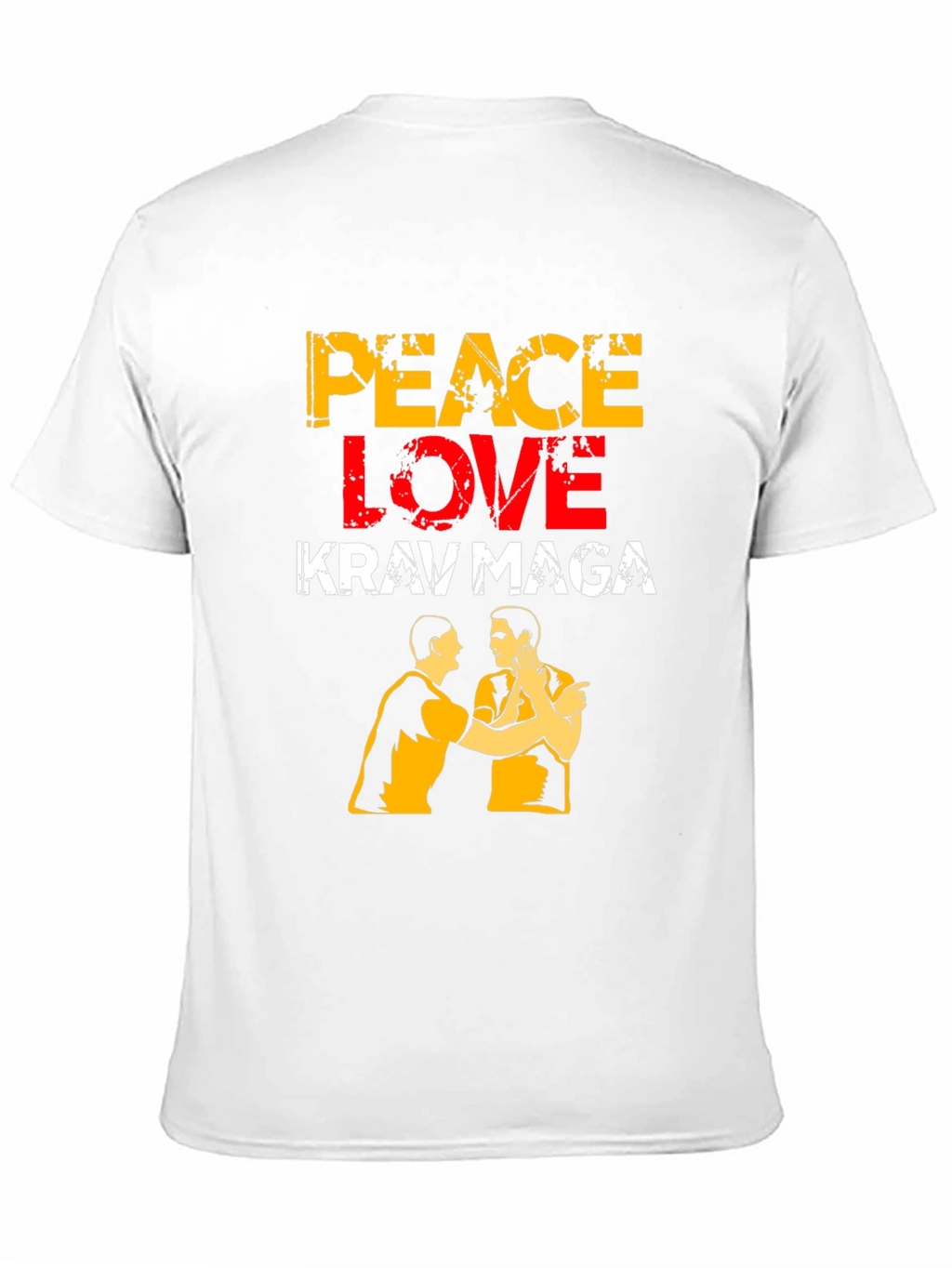 Peace Love Krav Maga T-Shirt Black Martial Arts Tee