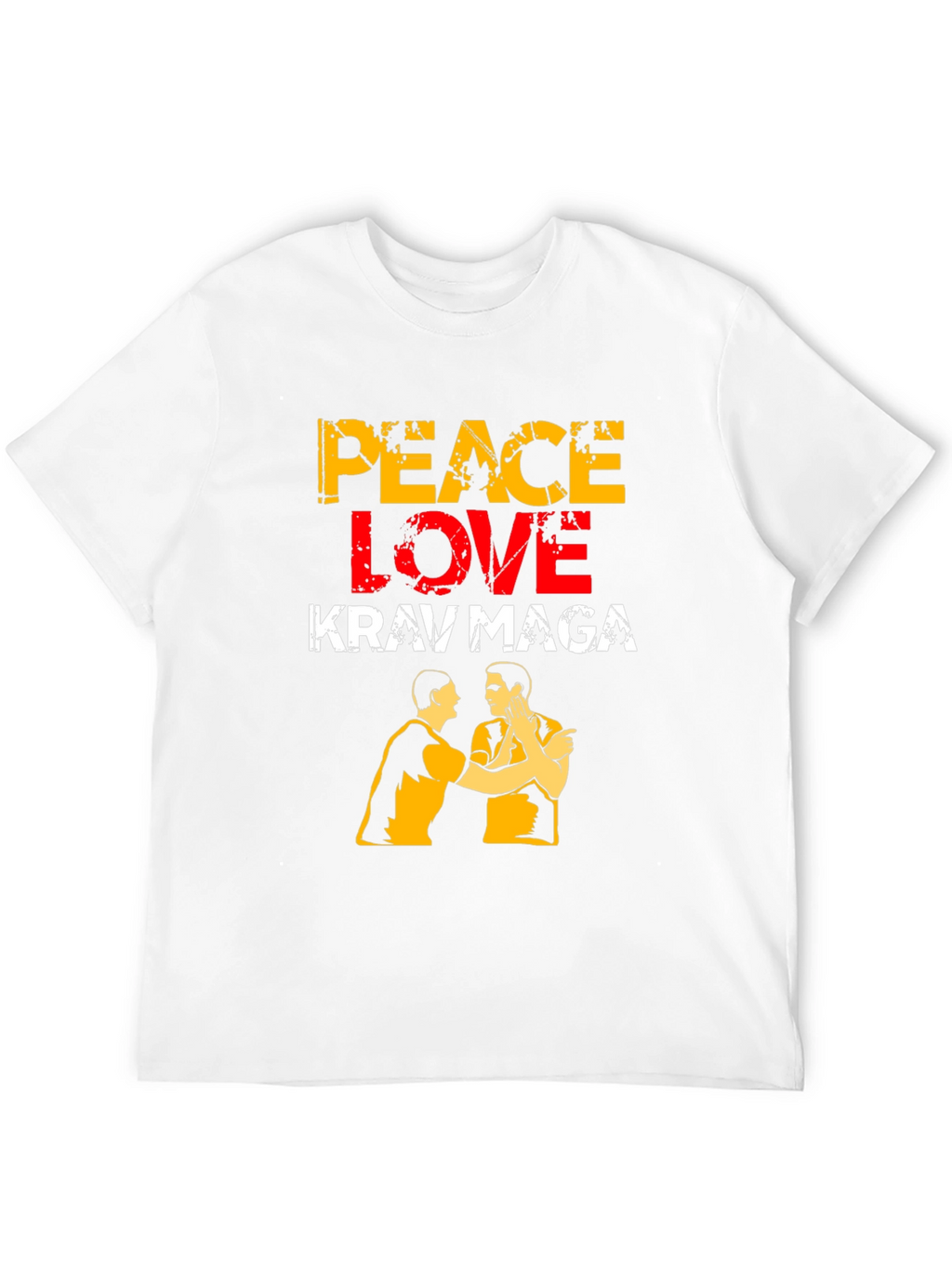 Peace Love Krav Maga T-Shirt Black Martial Arts Tee