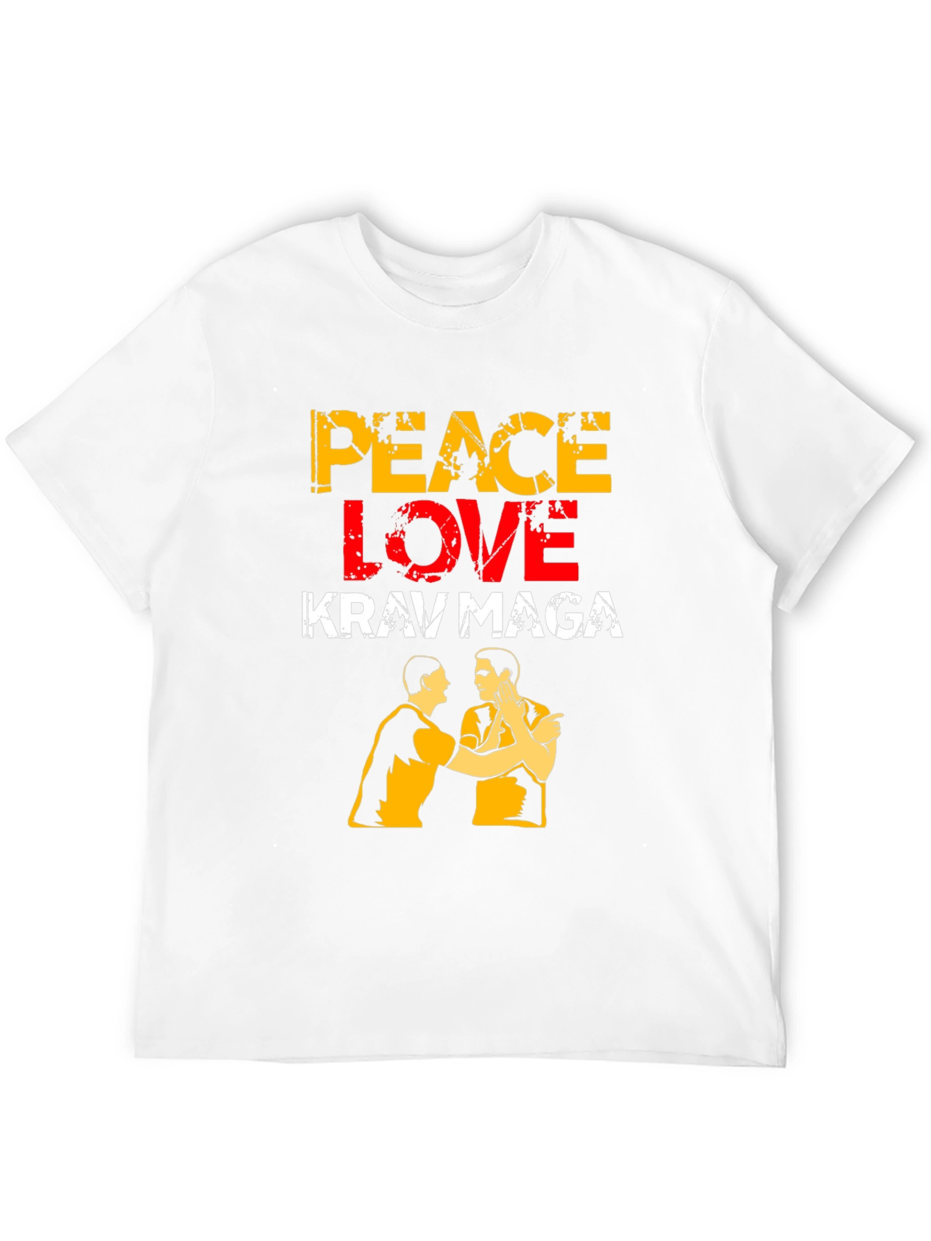 Peace Love Krav Maga T-Shirt Black Martial Arts Tee