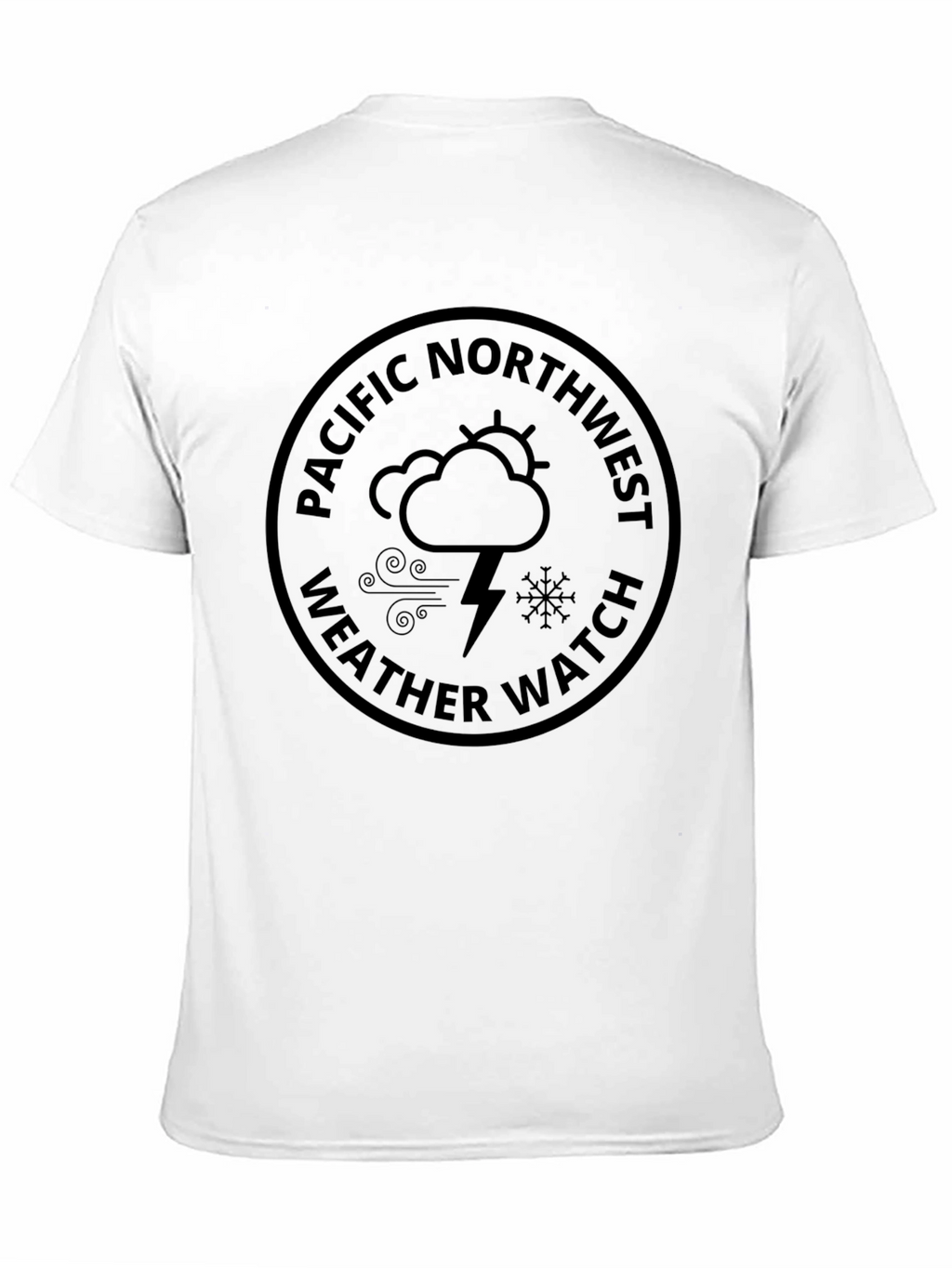 Pacific Northwest Weather Watch Black T-Shirt