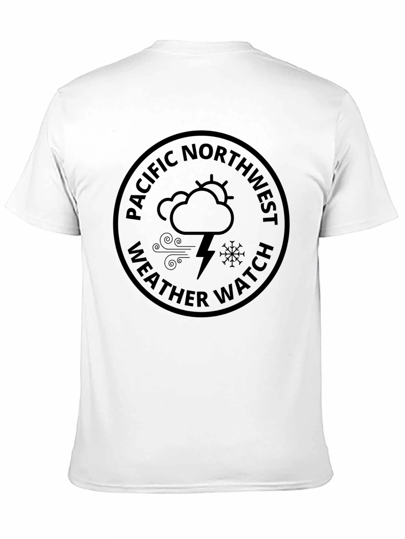 Pacific Northwest Weather Watch Black T-Shirt