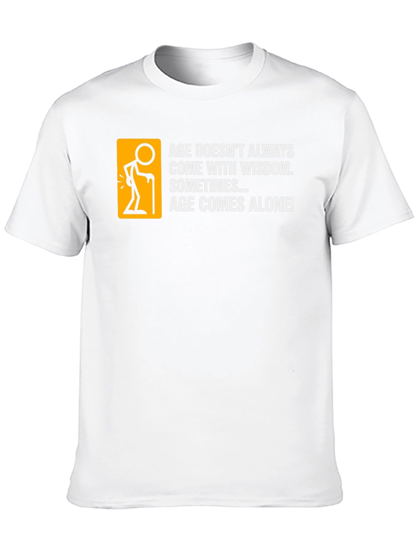 Age Comes Alone Black T-Shirt