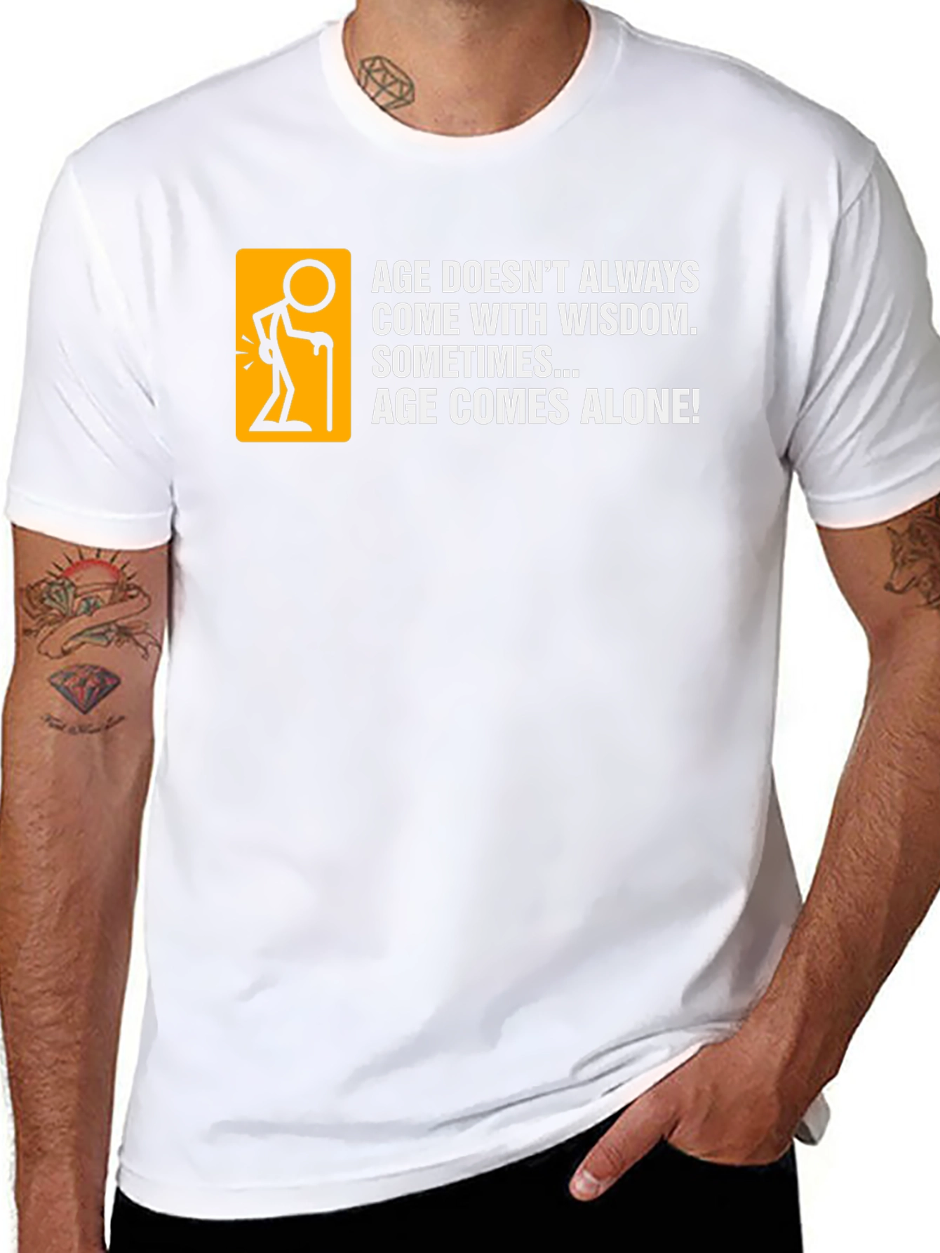 Age Comes Alone Black T-Shirt