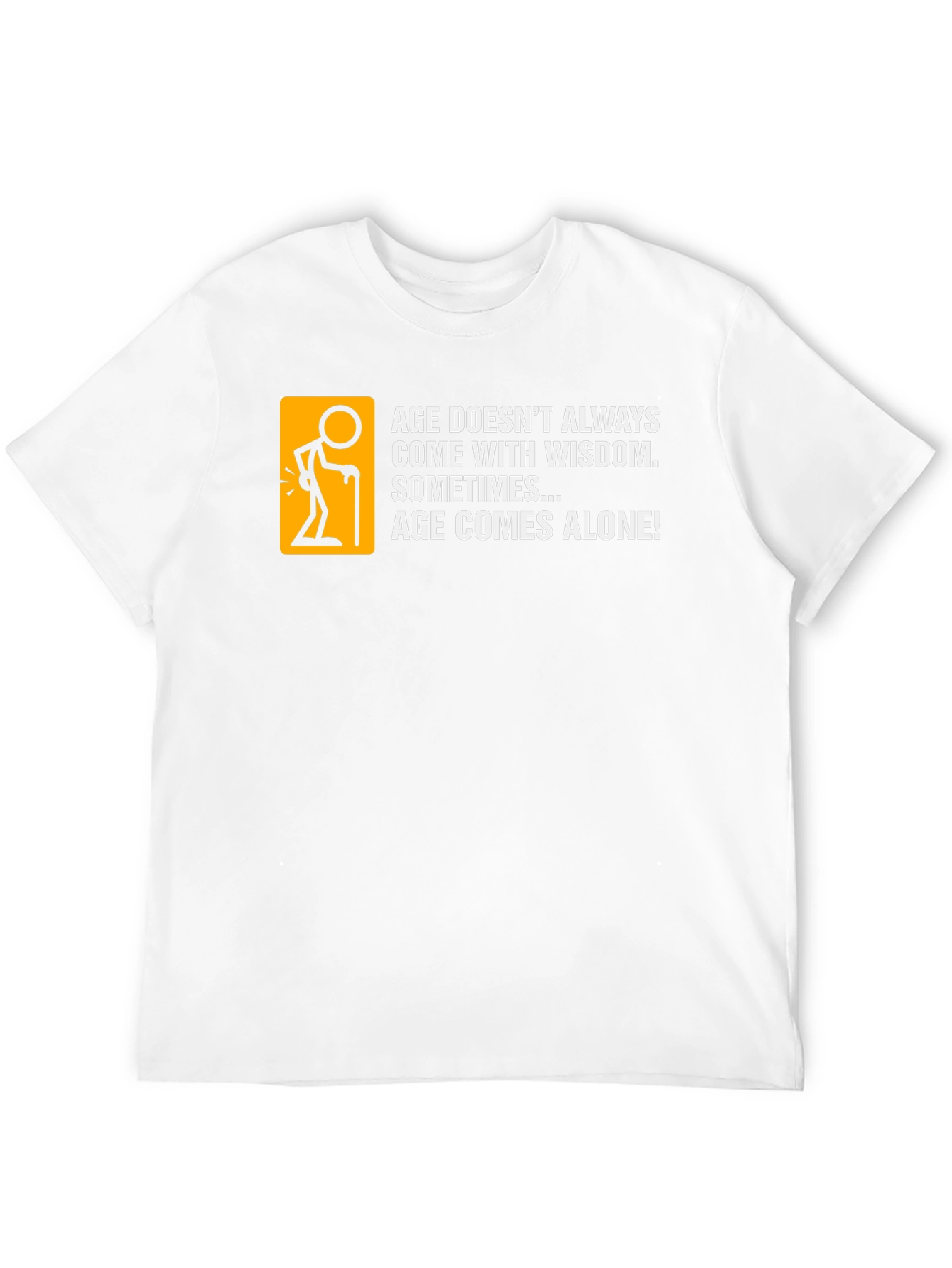 Age Comes Alone Black T-Shirt