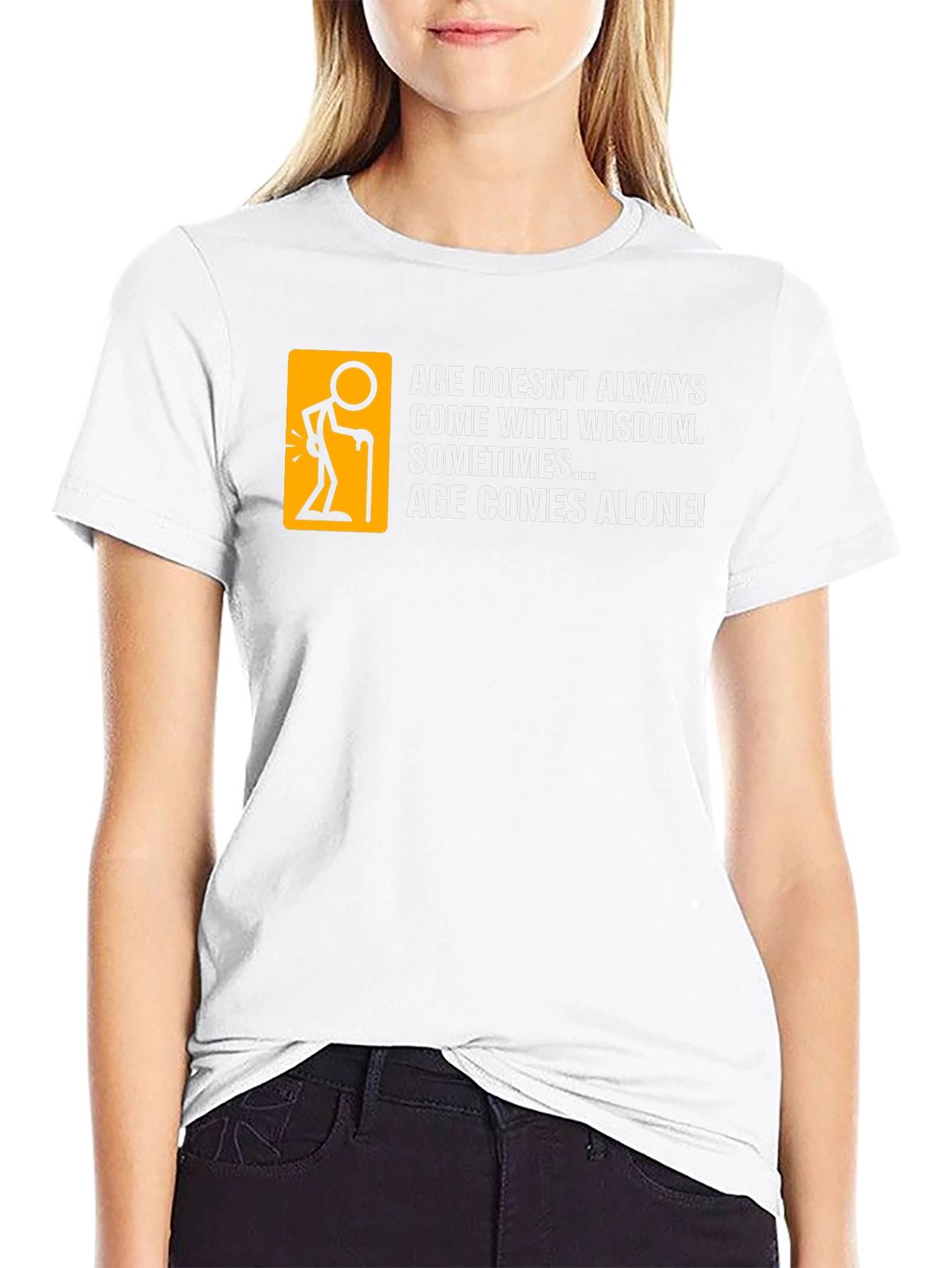 Age Comes Alone Black T-Shirt
