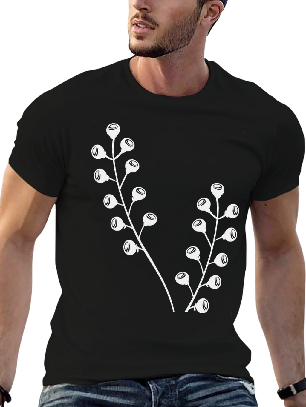 Botanical Black T-Shirt
